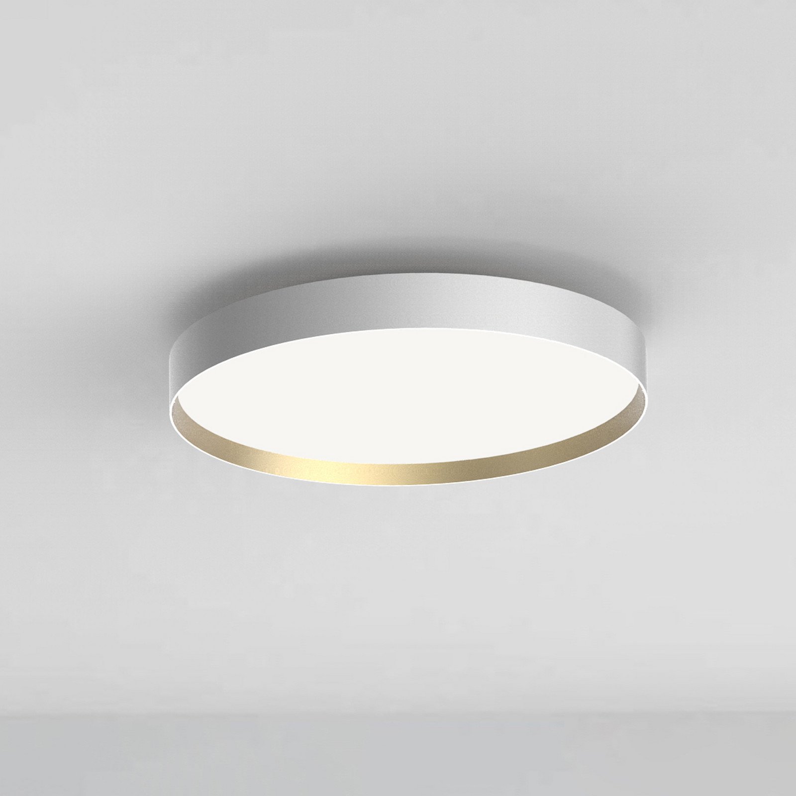 LOOM DESIGN Plafonieră LED Lucia alb/color auriu Ø 60 cm - Camera de zi / sufragerie - modern - alb auriu - Metal