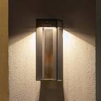 Blade LED saules bateriju sienas lampa ar sensoru, pelēka