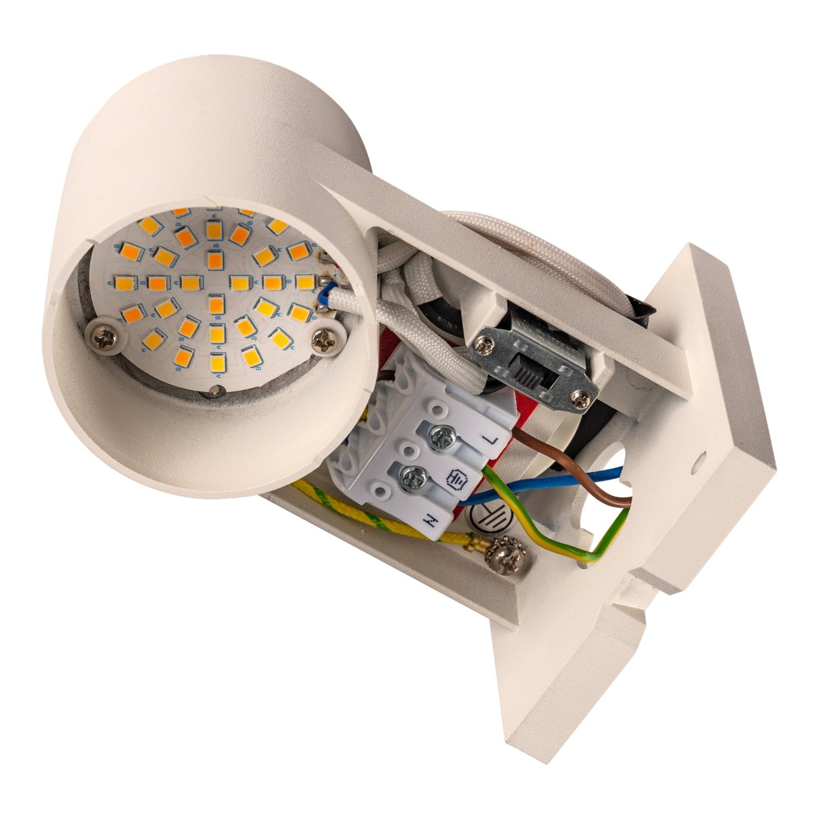 SLV Rostfärgad LED utomhusvägglampa upp/ned cylinder
