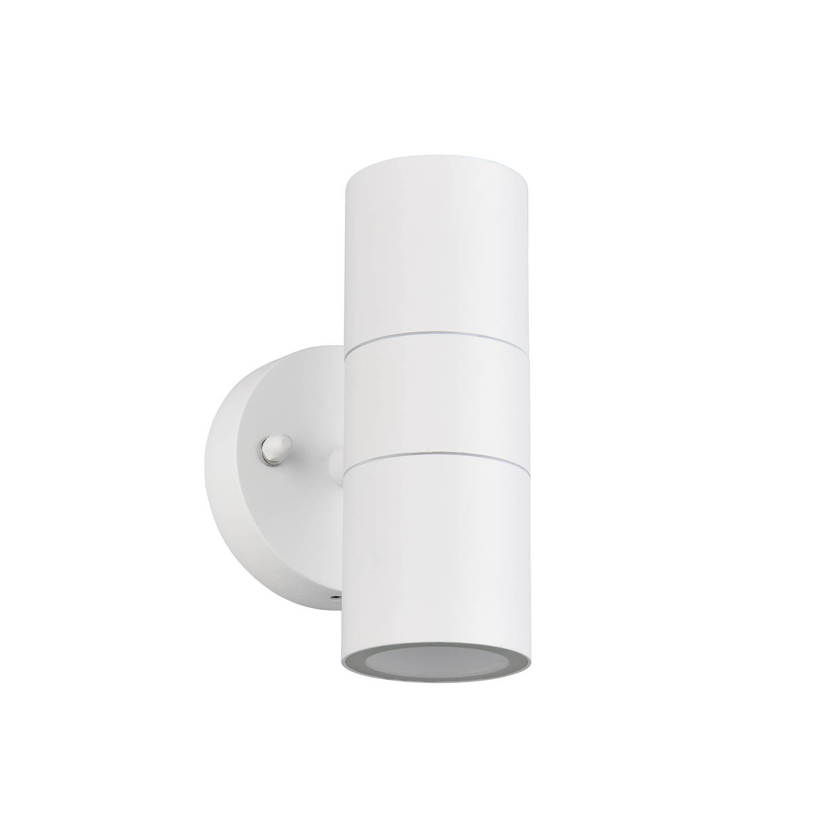 Außenwandlampe Turia, weiß matt, Höhe 16 cm, Metall