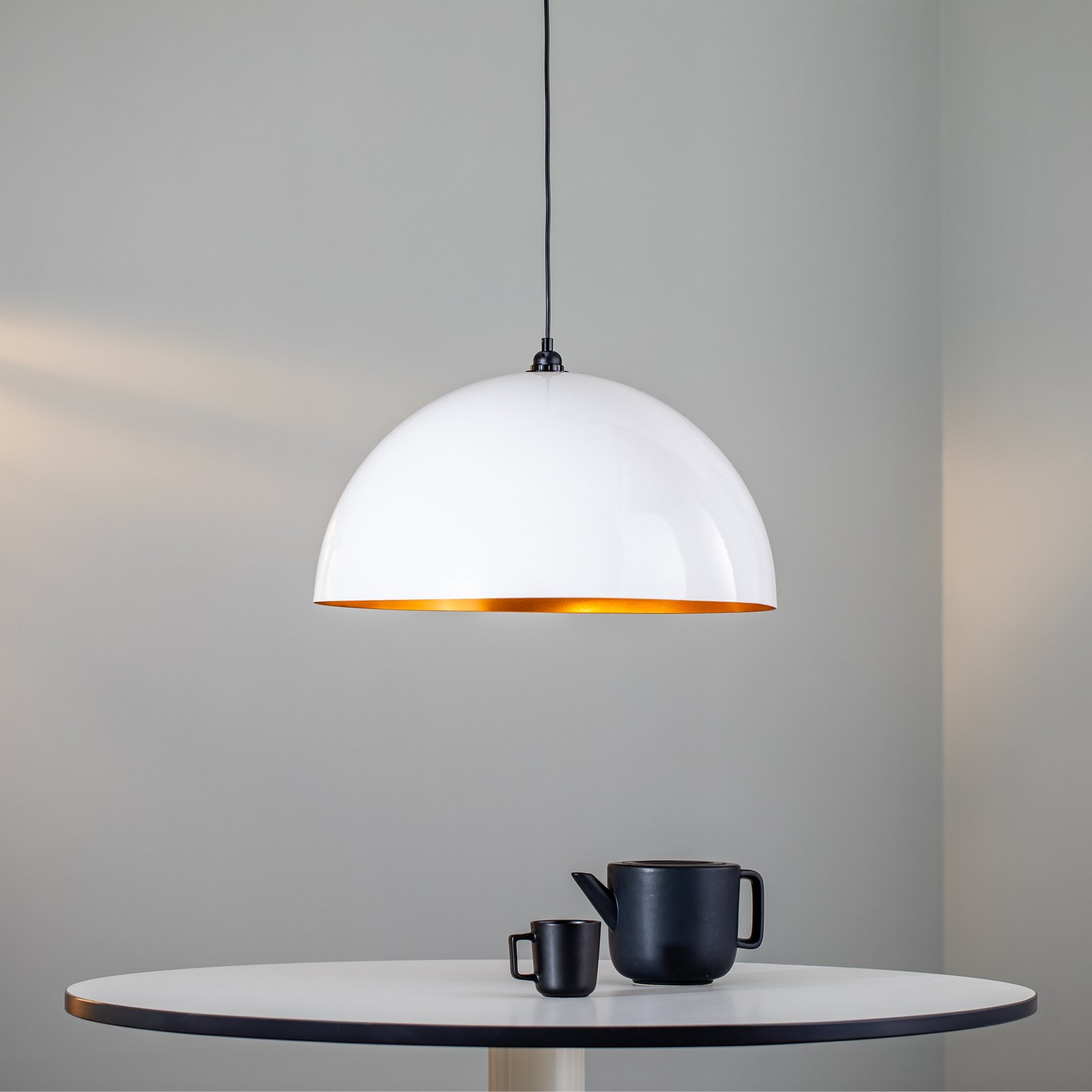 Berceste 236-S hanglamp Ø60cm wit/goud