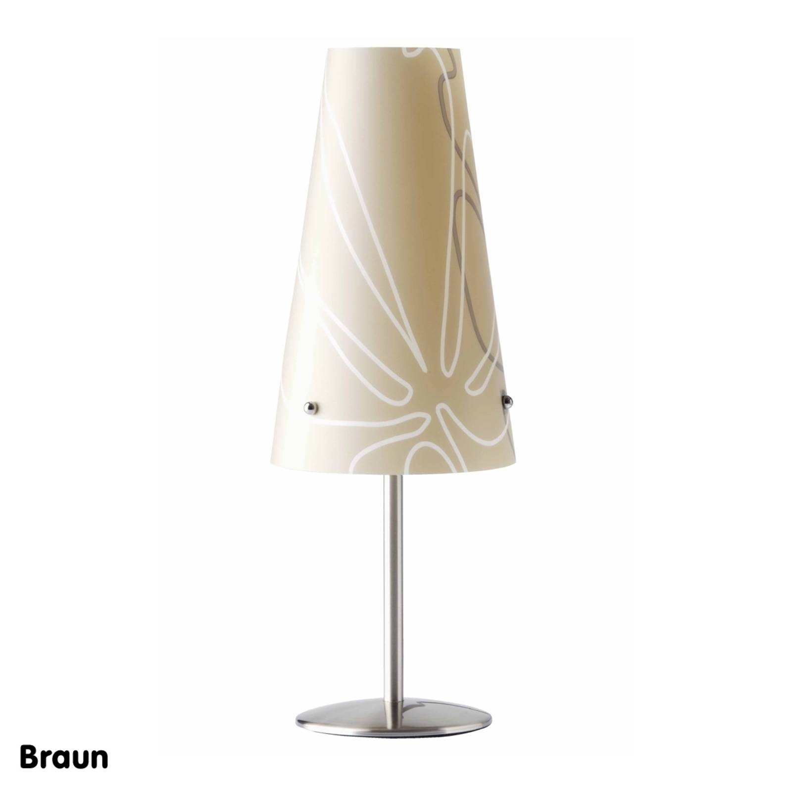 Image of Brilliant Lampe à poser moderne Isi marron 4004353079719