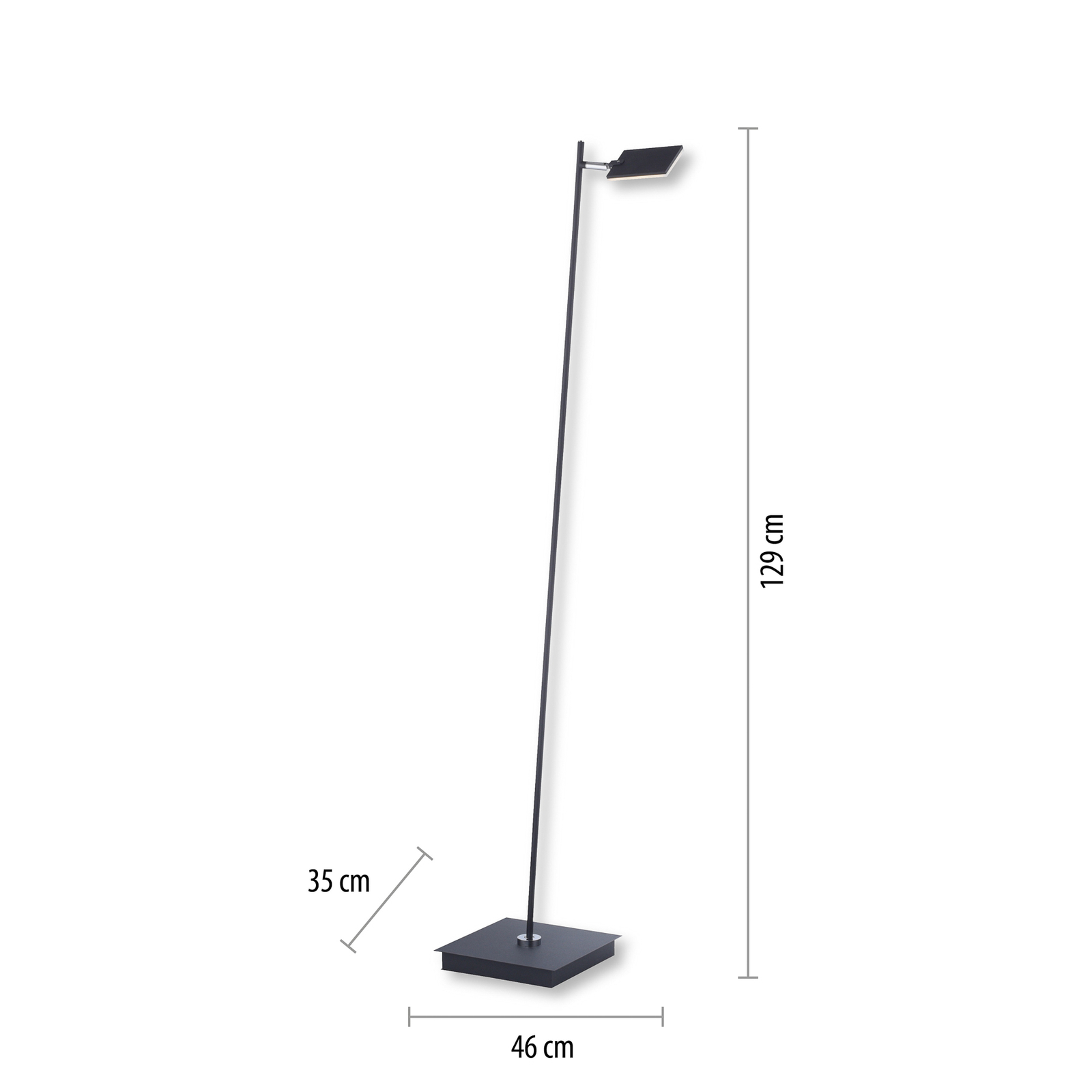 Mira LED-Stehleuchte, black pearl, Fernbedienung - PURE Mira LED-Stehleuchte, black pearl, Fernbedienung - PURE