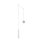 Prado LED pendant light, white, metal, dimmable