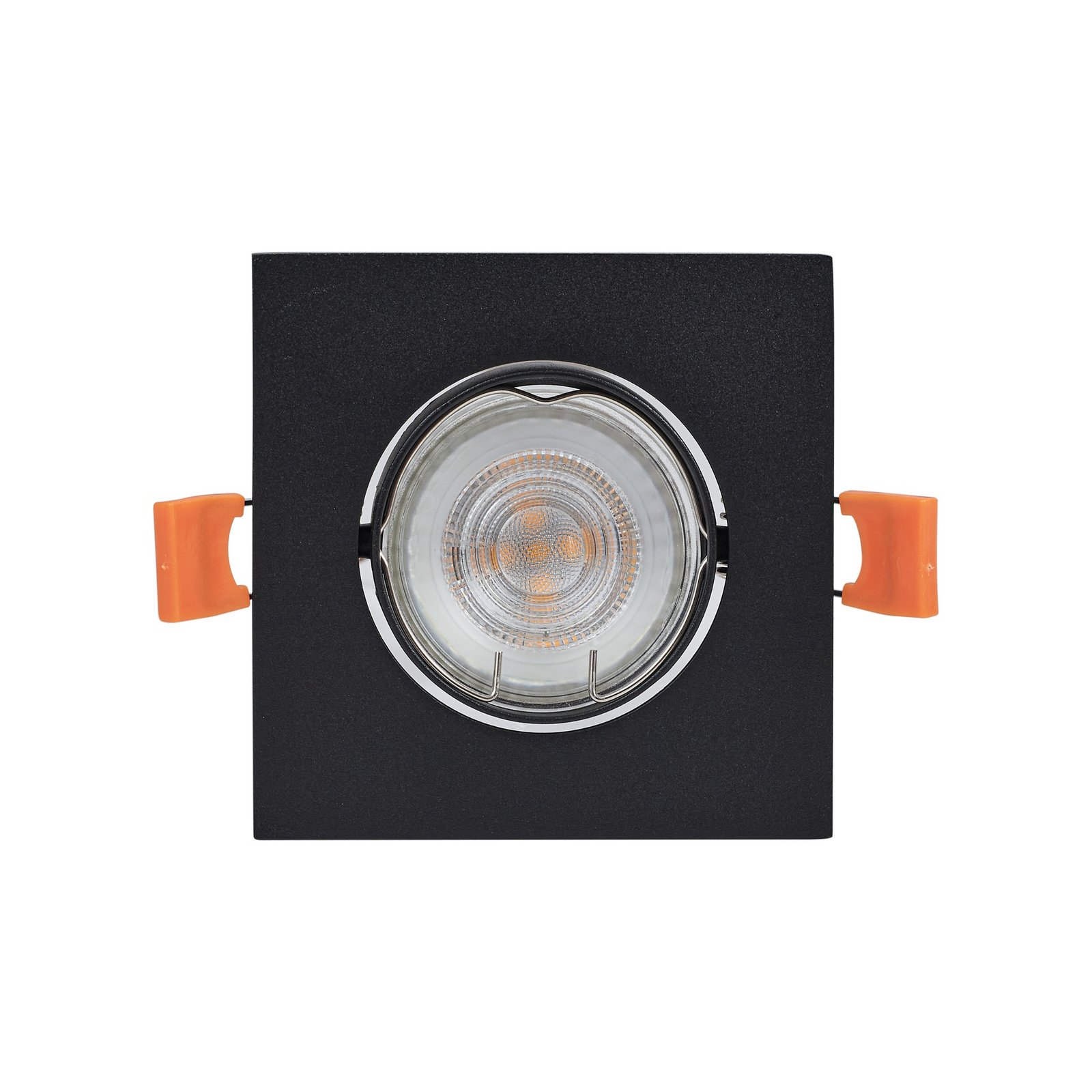 Ugradbena svjetiljka Fibur, crna, 9 cm, GU10 - Prios