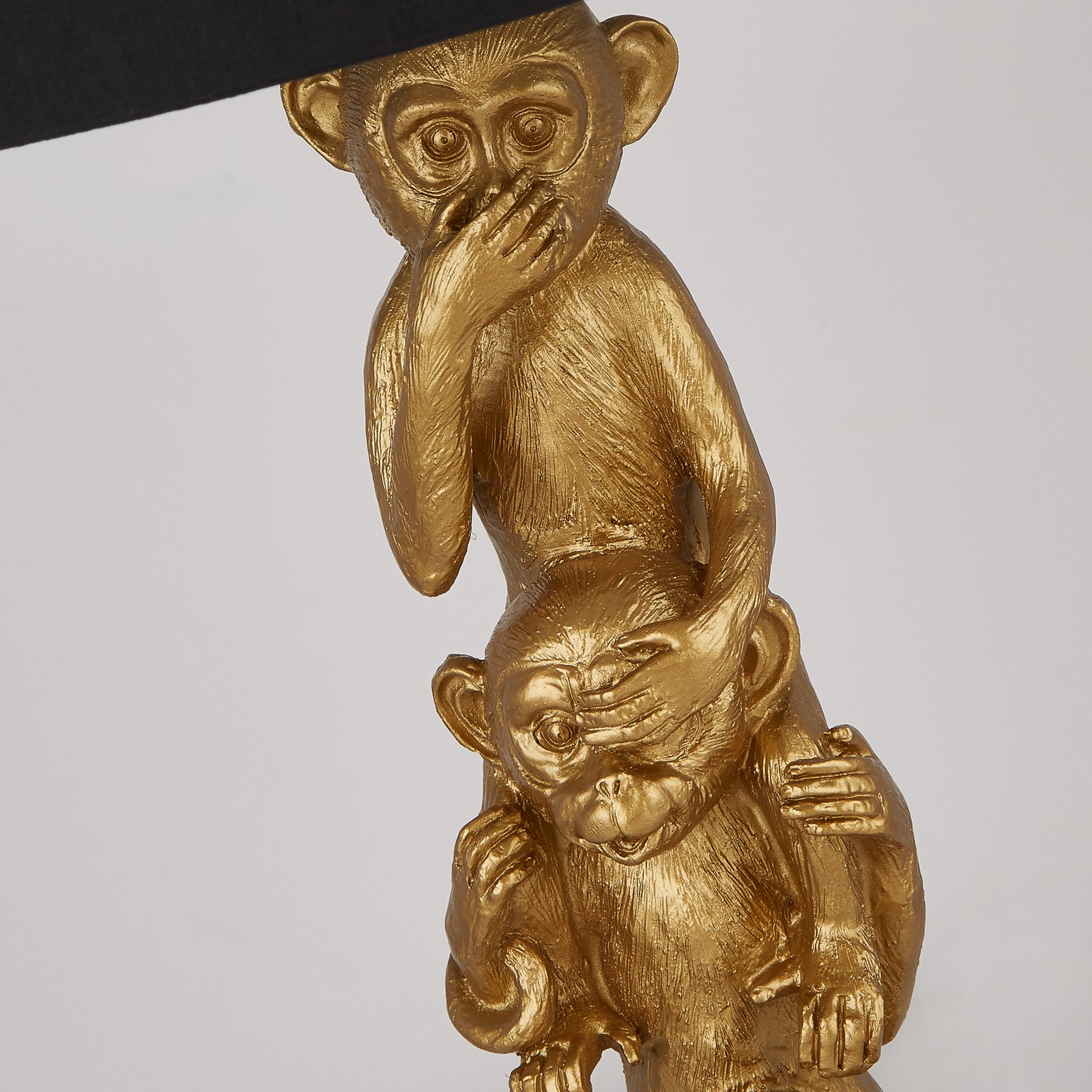 Bordlampe av tekstil Three Wise Monkeys
