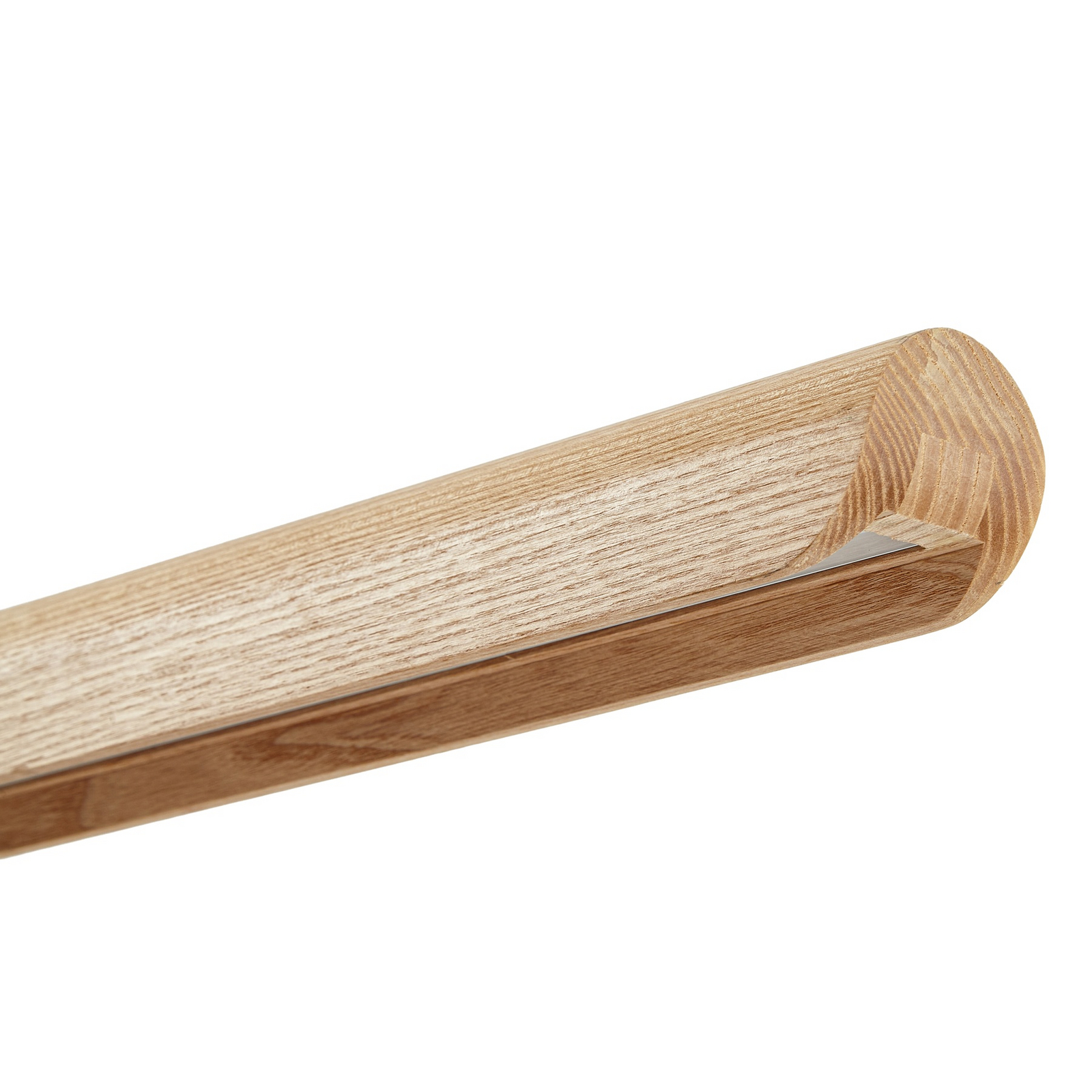 Callahan LED hanging light, light-coloured wood, length 115 cm - Lucande Callahan LED hanging light, light-coloured wood, length 115 cm - Lucande