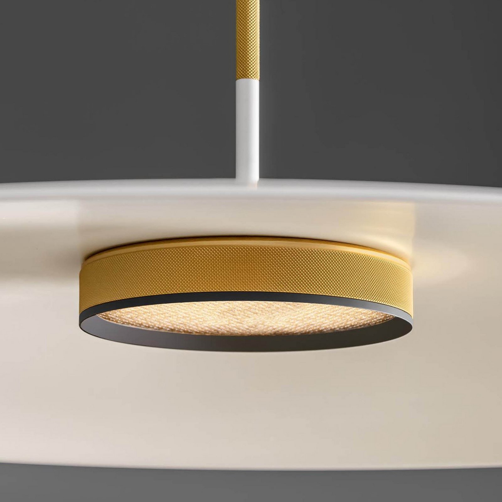 OLEV LED-Hängelampe OVERFLY PLUS, weiß/gold, Ø 55 cm 2.700 K