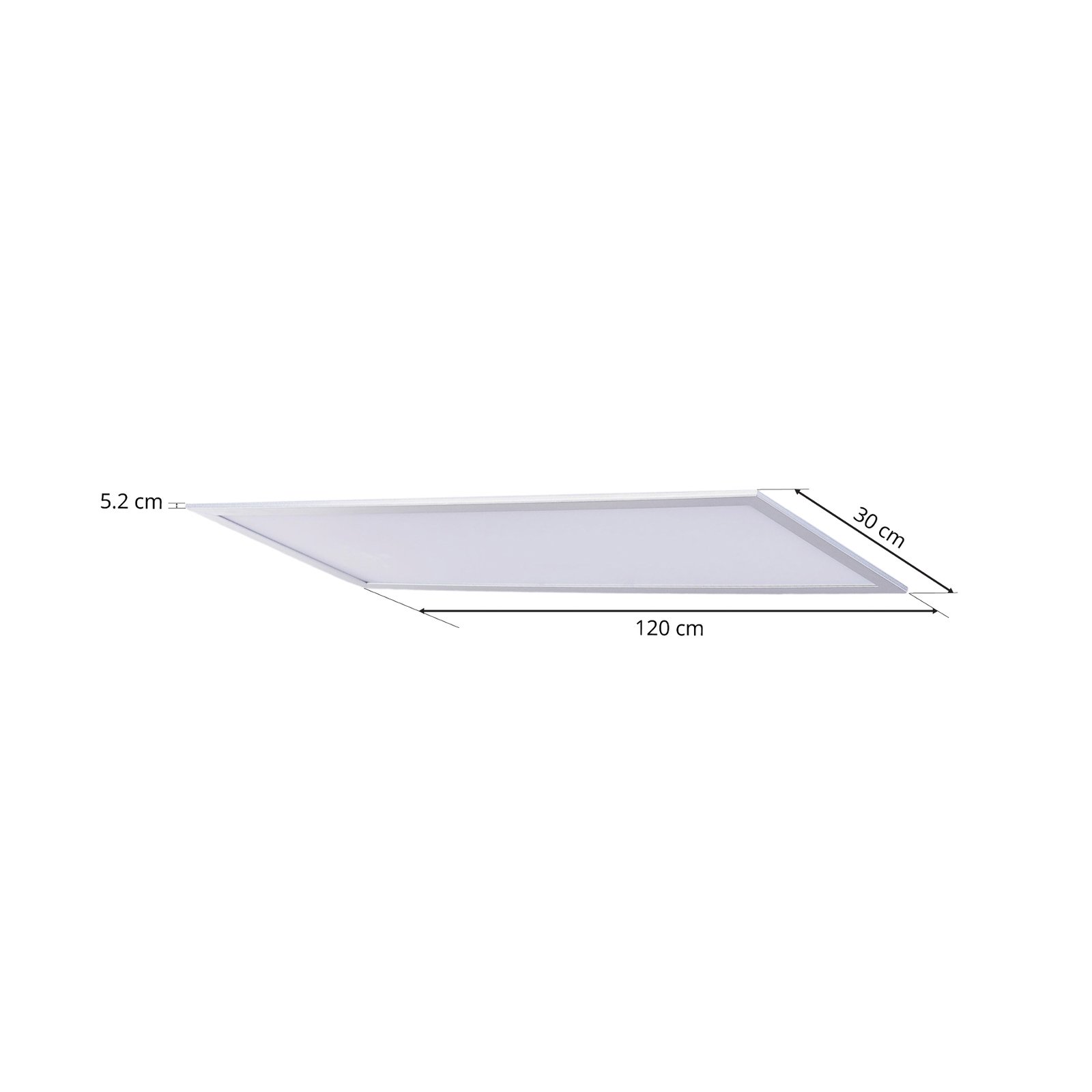 Livel LED Plafondlamp 4.000K 120x30 White/Silver - Lindby