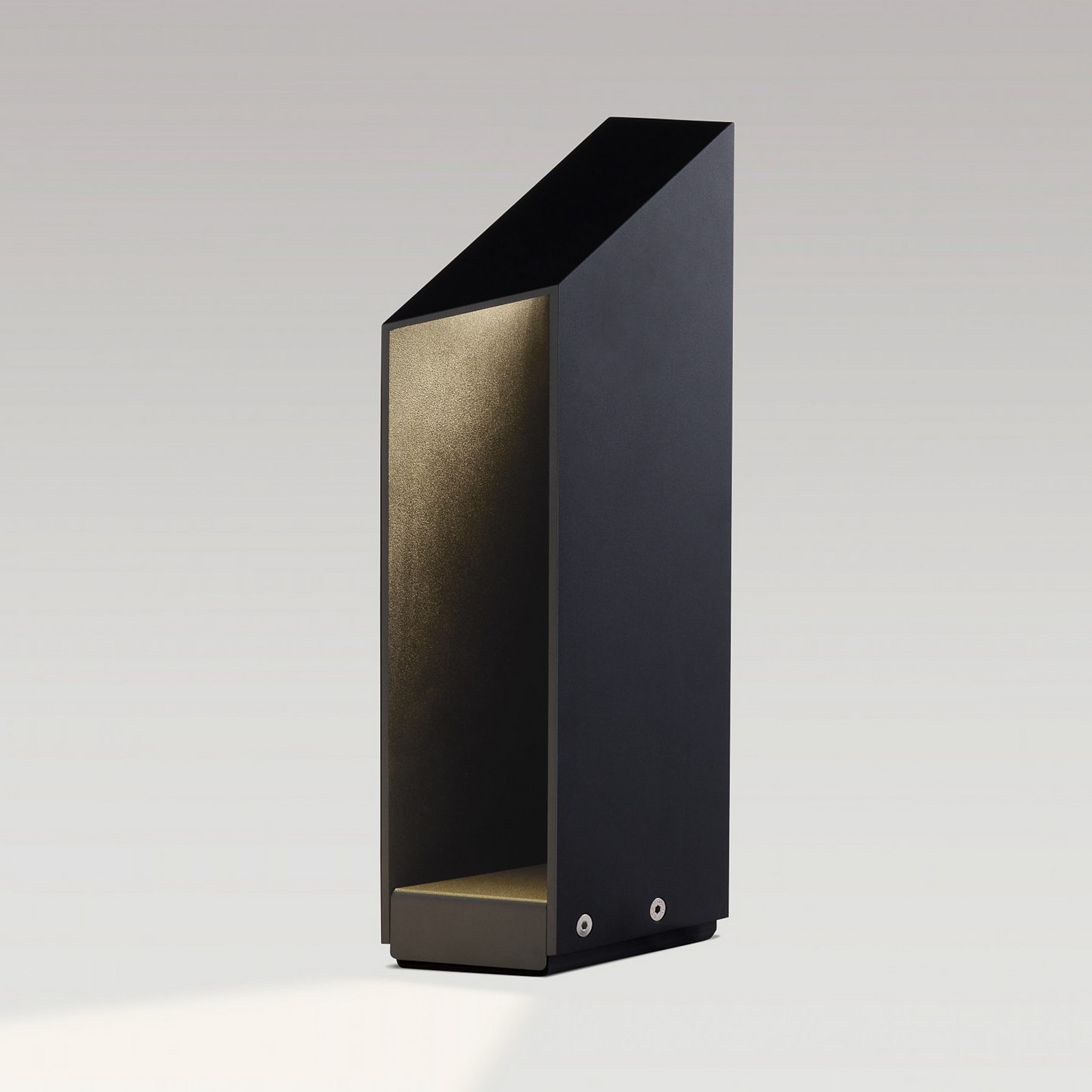 Lampă cu soclu LED MARSET Domus înălțime 37 cm negru aluminiu - Design