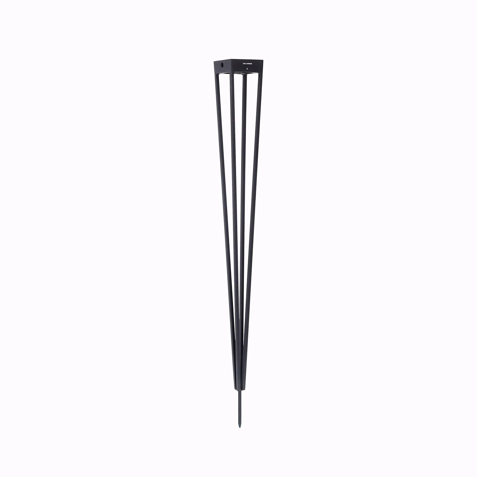 Les Jardins LED napelemes zseblámpa Tinka, corten, 90 cm, földi tüske