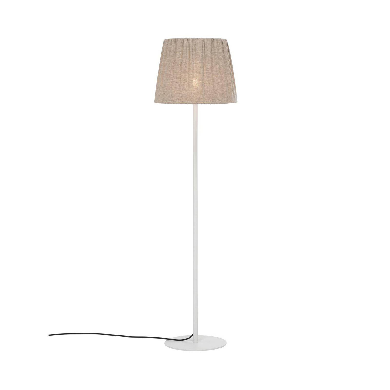 PR Home utendørs gulvlampe Agnar hvit/brun 140 cm