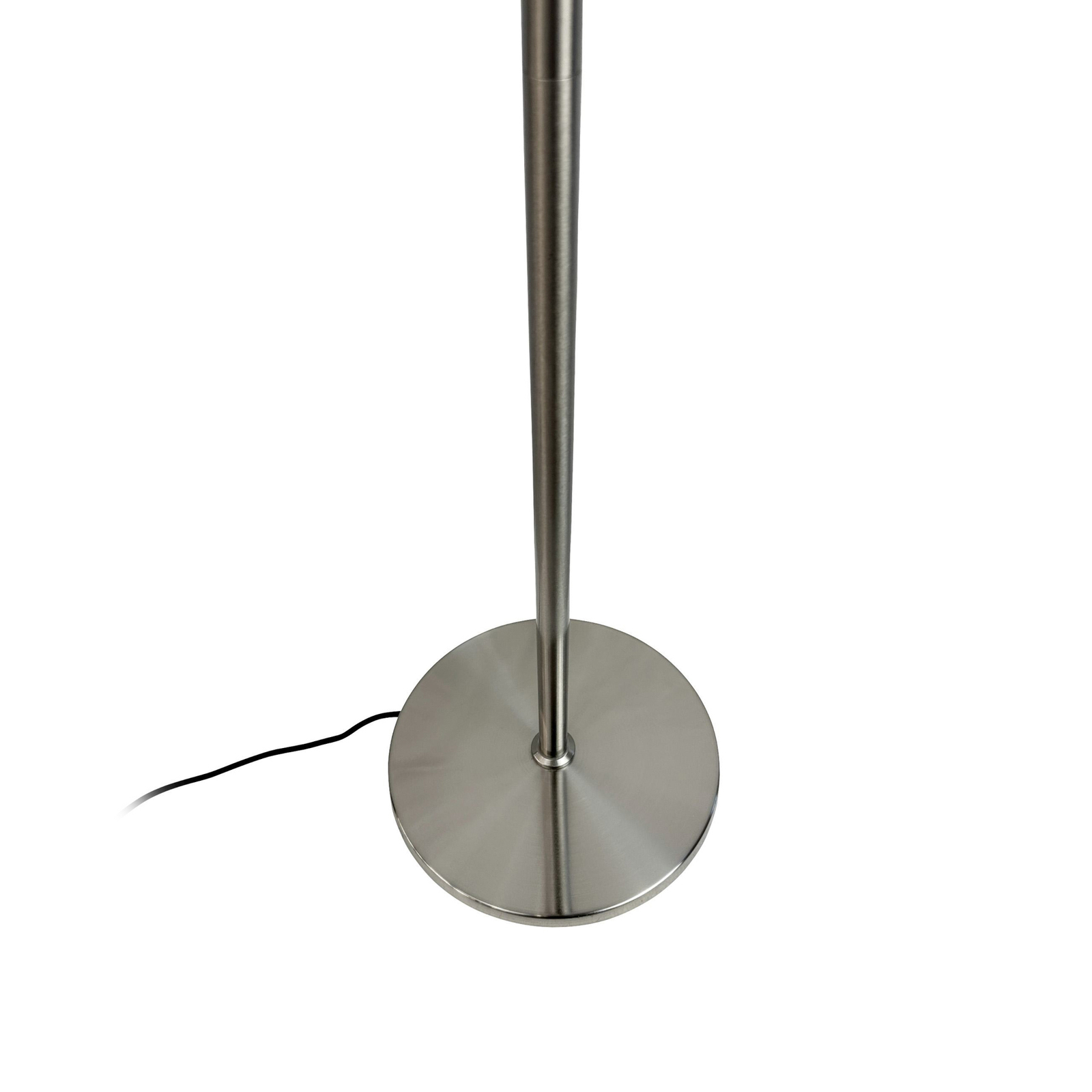 Dyberg Larsen floor lamp Oulu, black/steel, height 128 cm