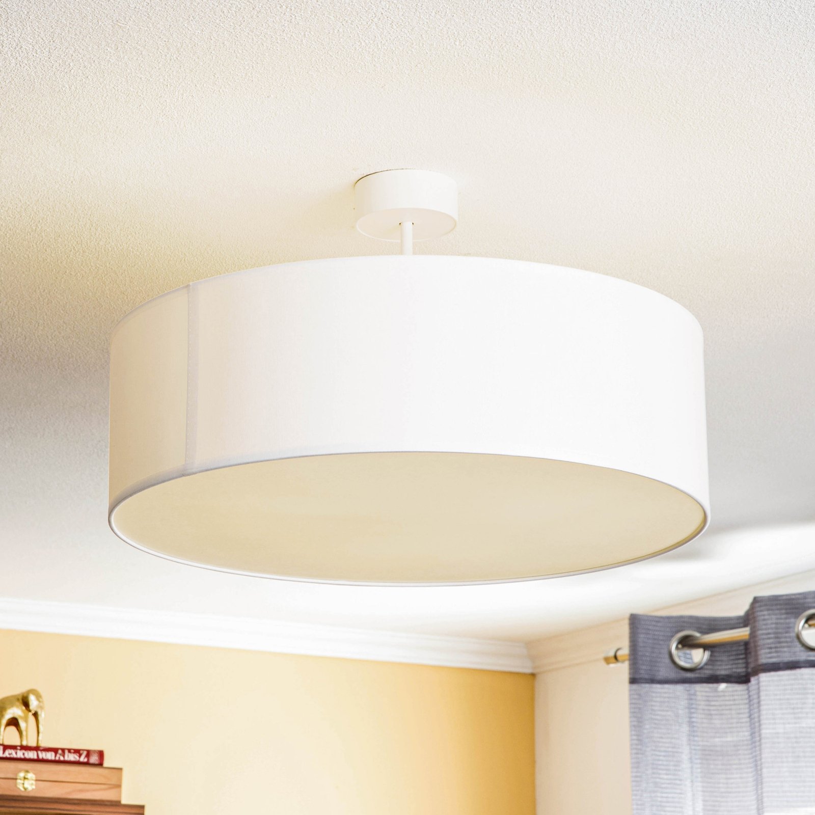 Violet ceiling light with spacer, white