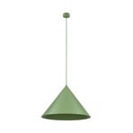 Cono pendant light, 1-bulb, Ø 50 cm, green, E27