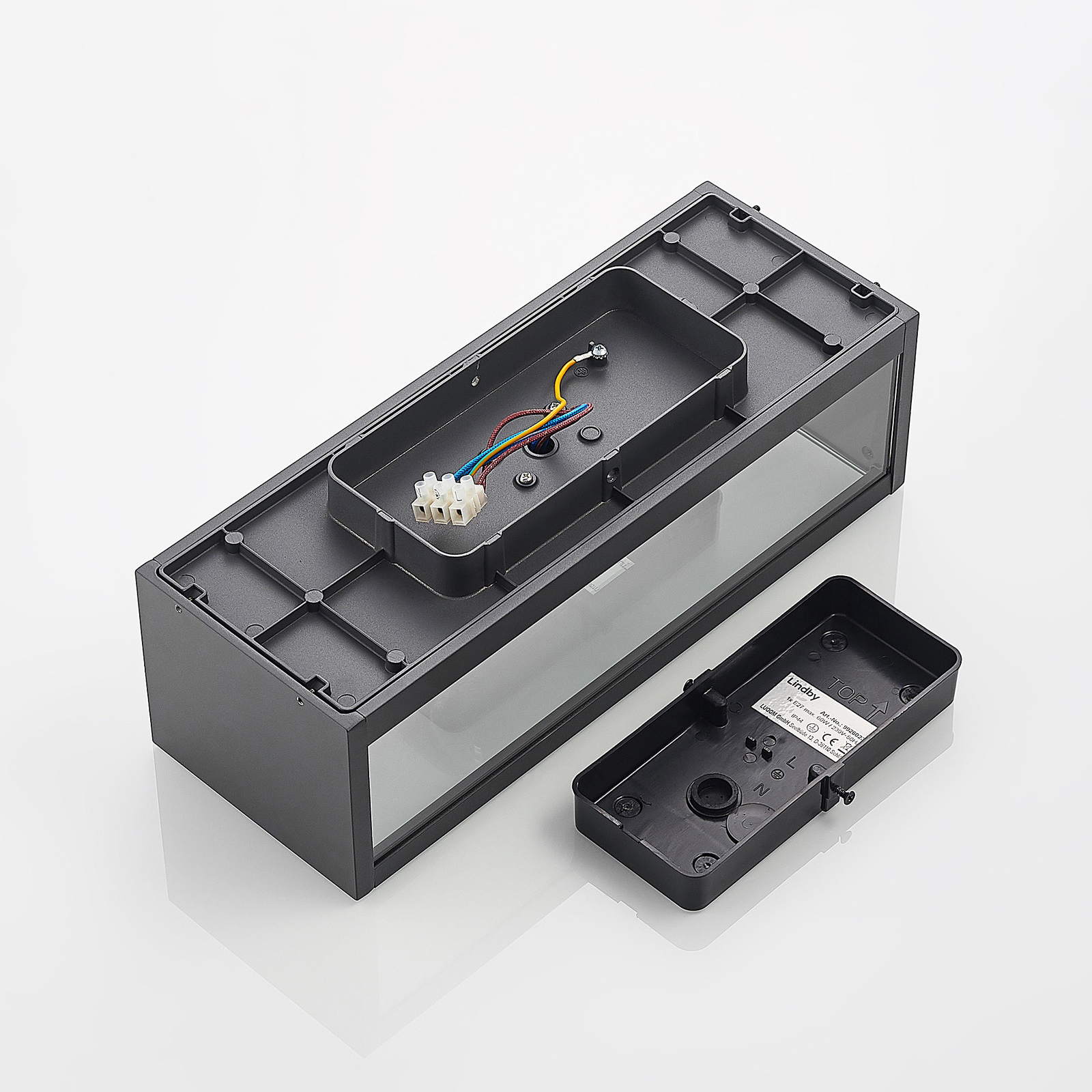 Peldar 2 Kültéri Fali Lámpa Dark Grey - Lindby