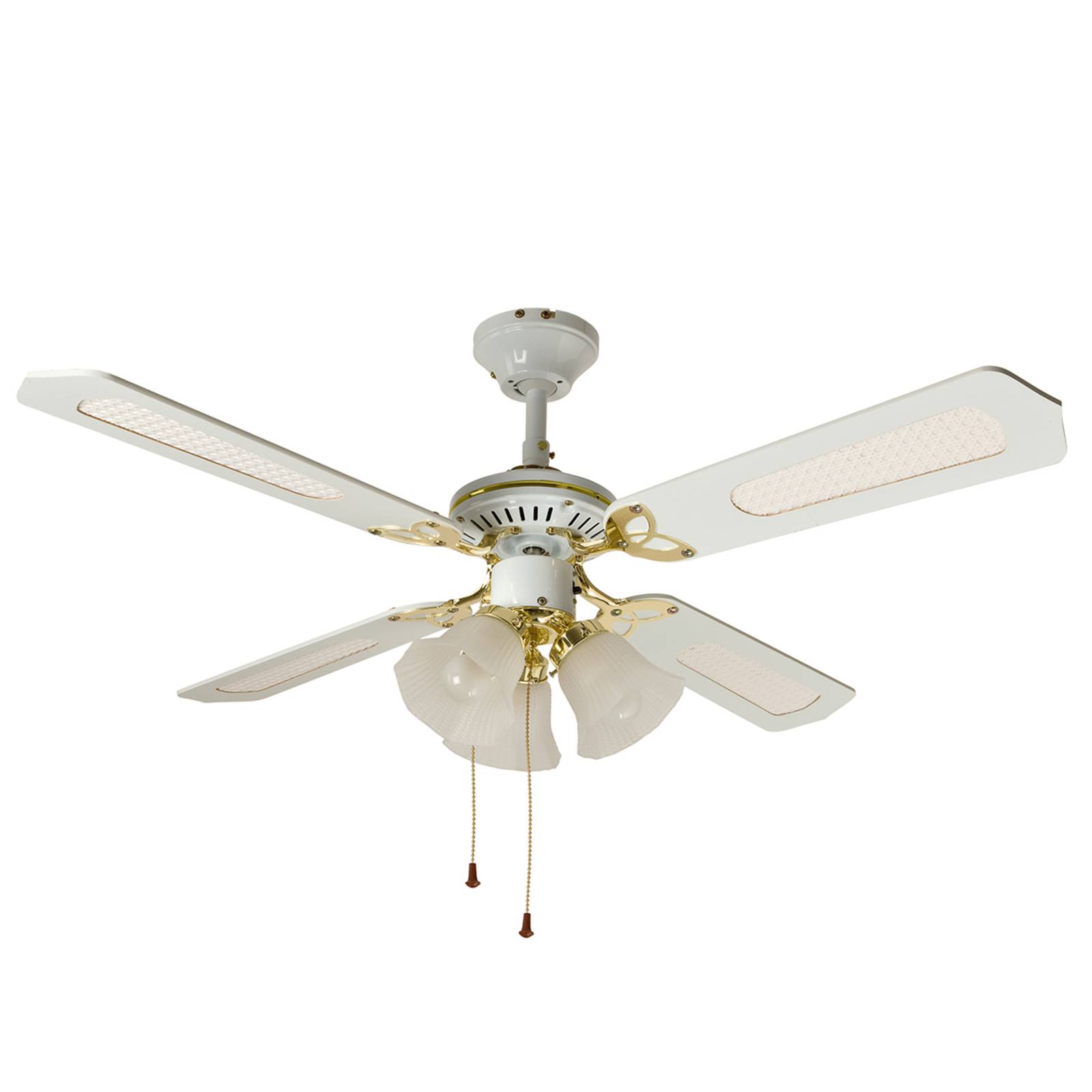 Deckenventilator CALICE 3-flammig, weiß kaufen | Lampenwelt.ch