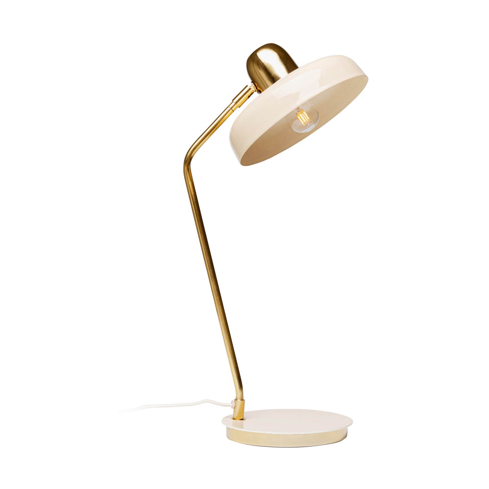 KARE Demi table lamp, beige, enamelled steel, height 56 cm