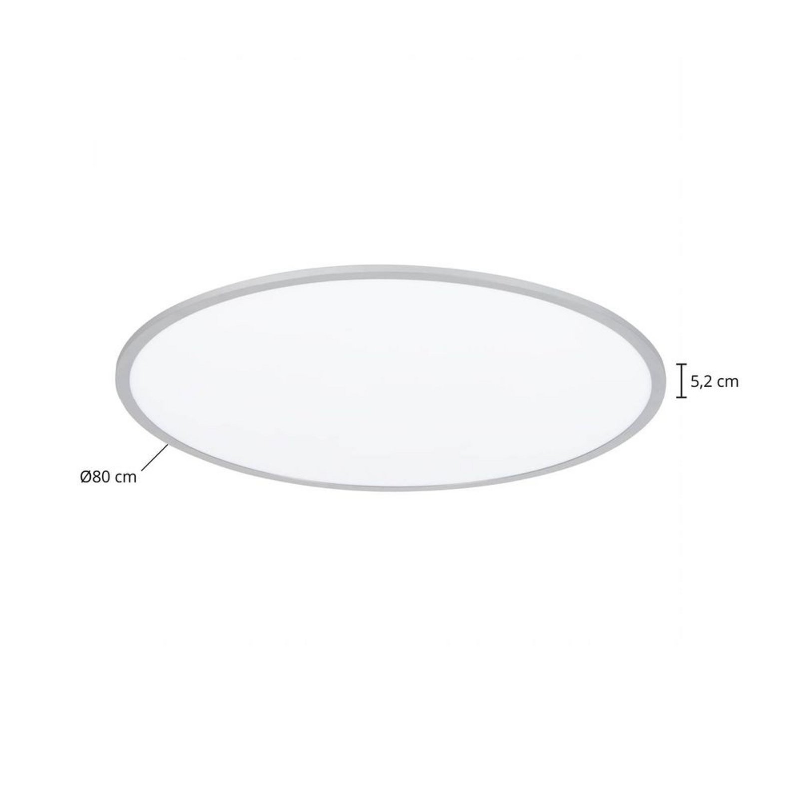 Narima LED Plafonieră CCT Ø80 White/Silver - Lindby