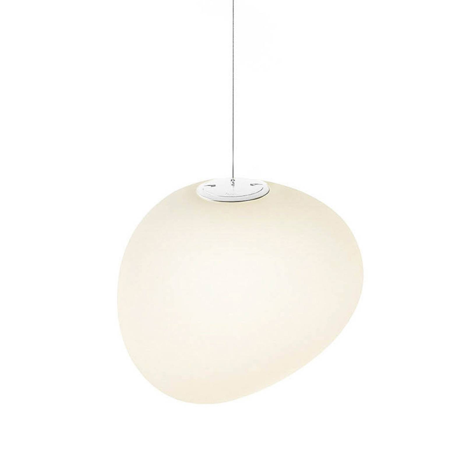 Foscarini Gregg MIDI Hängeleuchte, aus Glas, weiß günstig online kaufen