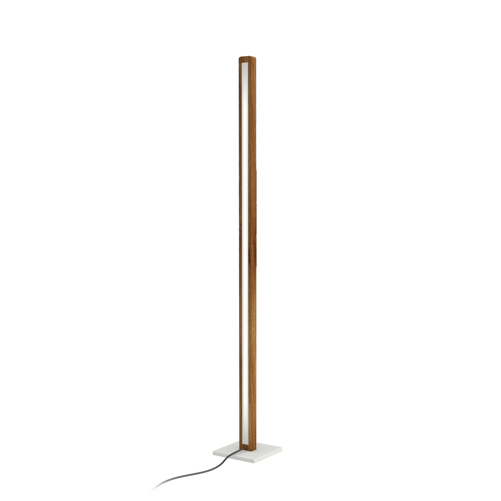 HerzBlut Lampadar LED Lana del bianco lemn dimabil - Camera de zi / sufragerie - modern - stejar alb uns cu ulei