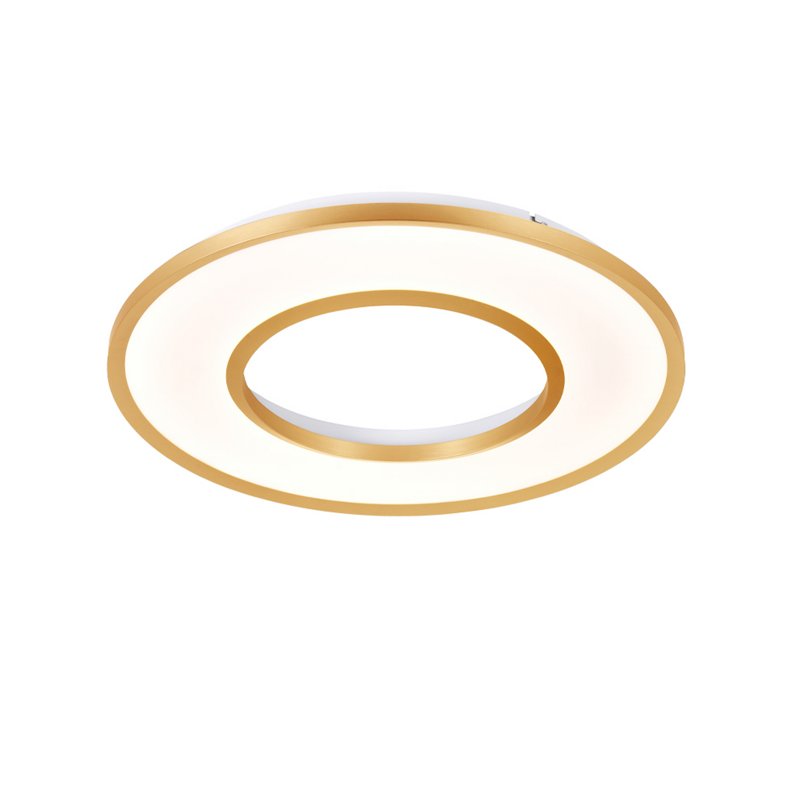 Lampa sufitowa LED Valeria, w kolorze szczotkowanego złota, Ø 60 cm, metal