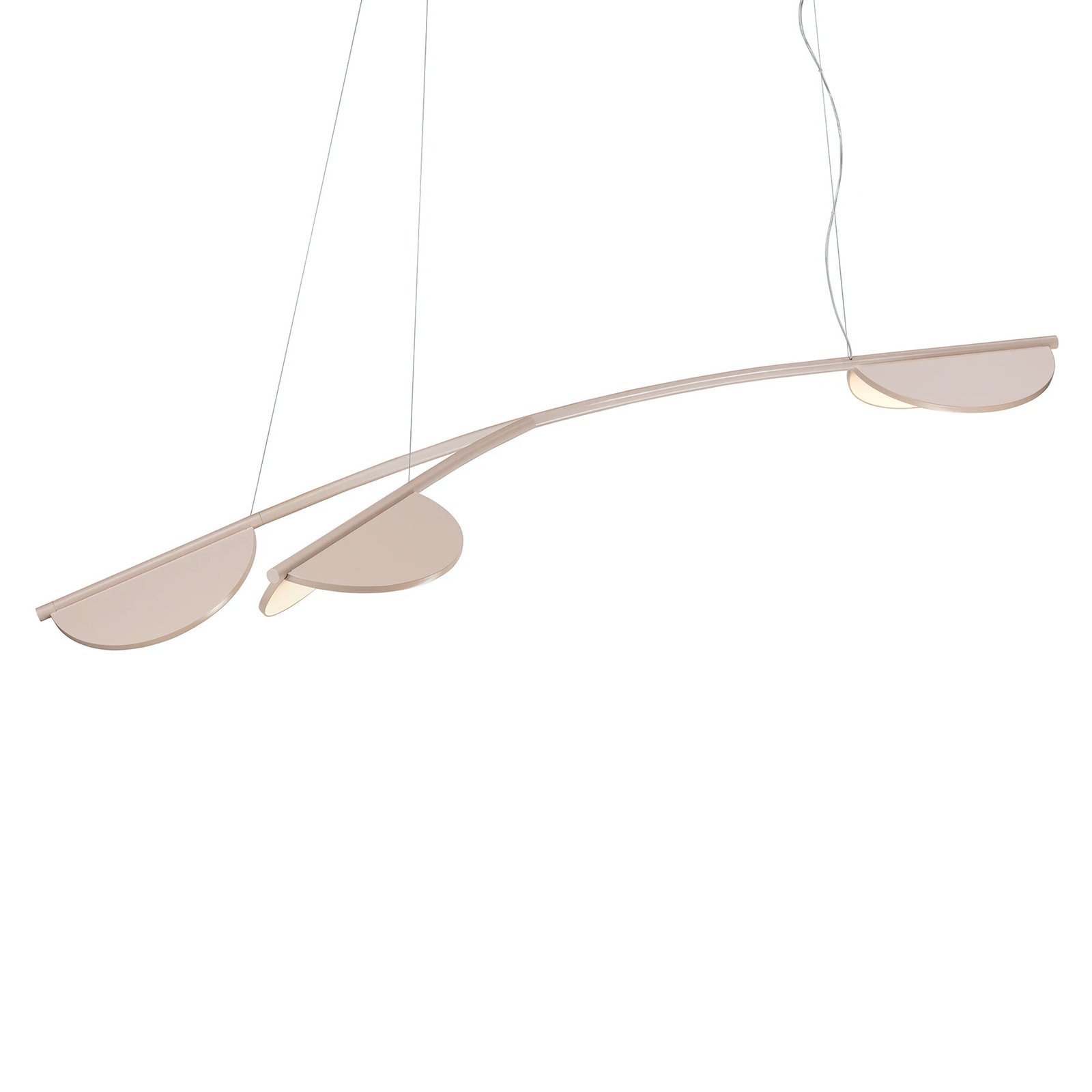 FLOS Almendra Organic hanging light, three-bulb