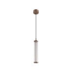 SLV LED-Pendellampe Quimera, kupferfarben, Ø 8 cm, CCT