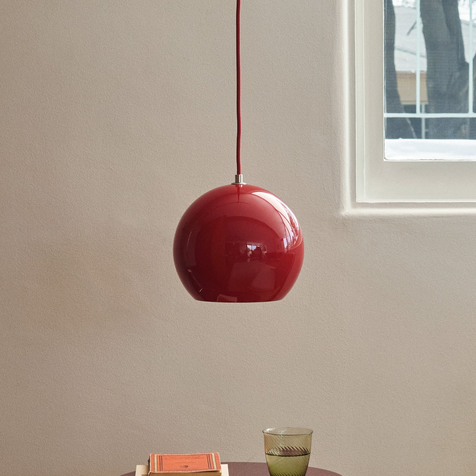 &Tradition viseća svjetiljka Topan VP6, Ø 21 cm, cinober crvena