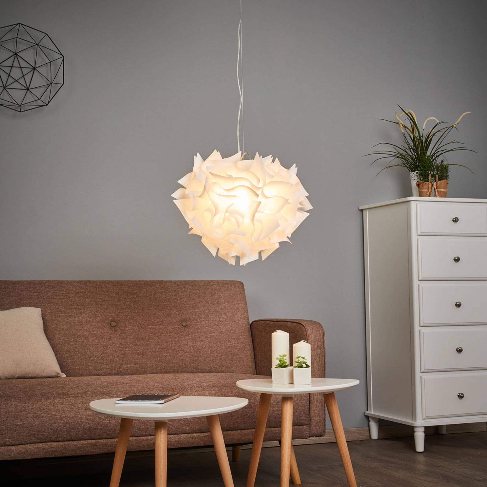 Slamp Veli - lampa wisząca, Ø 42cm, opal