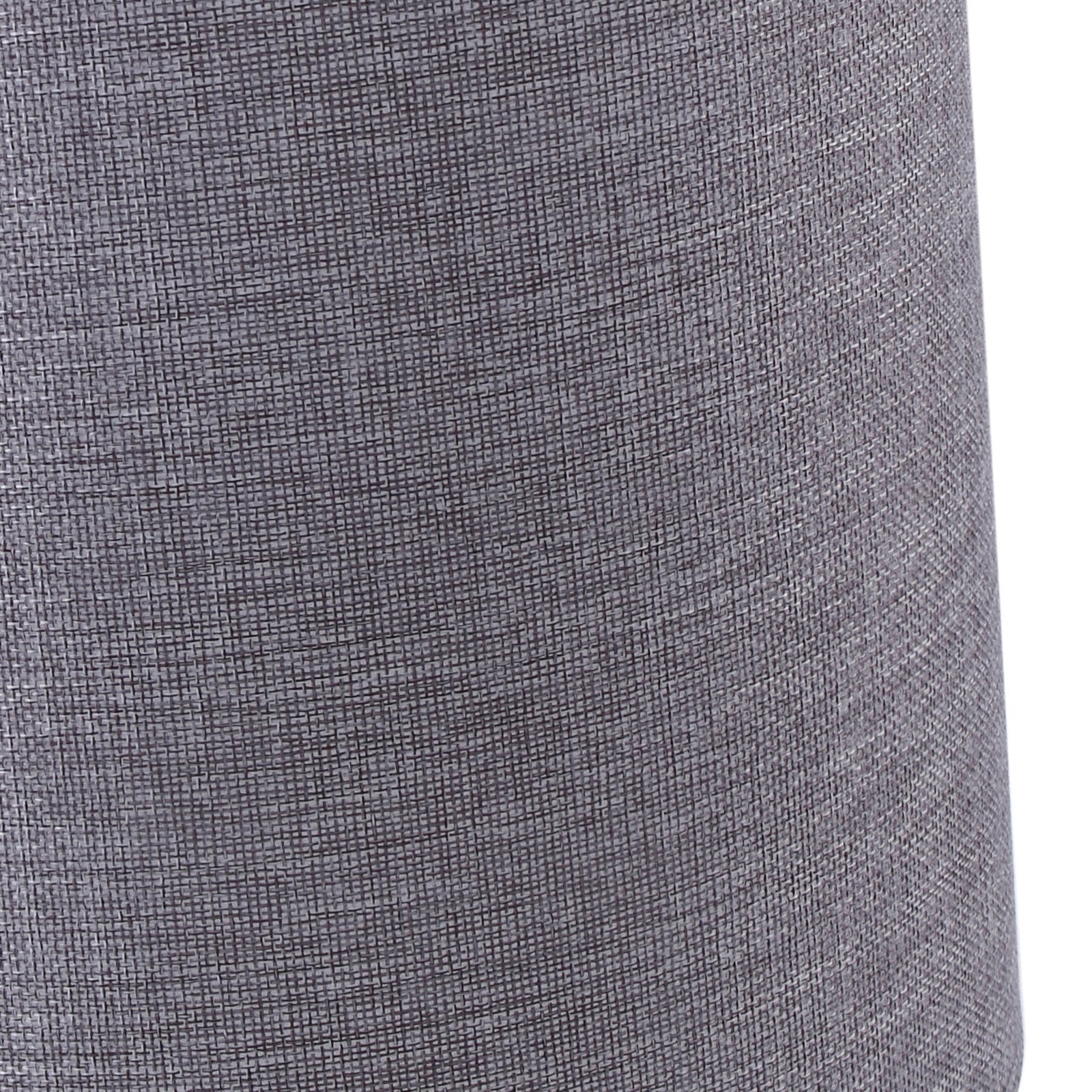 Lindby Tischleuchte Haldorin, grau/schwarz, Textil, 62 cm