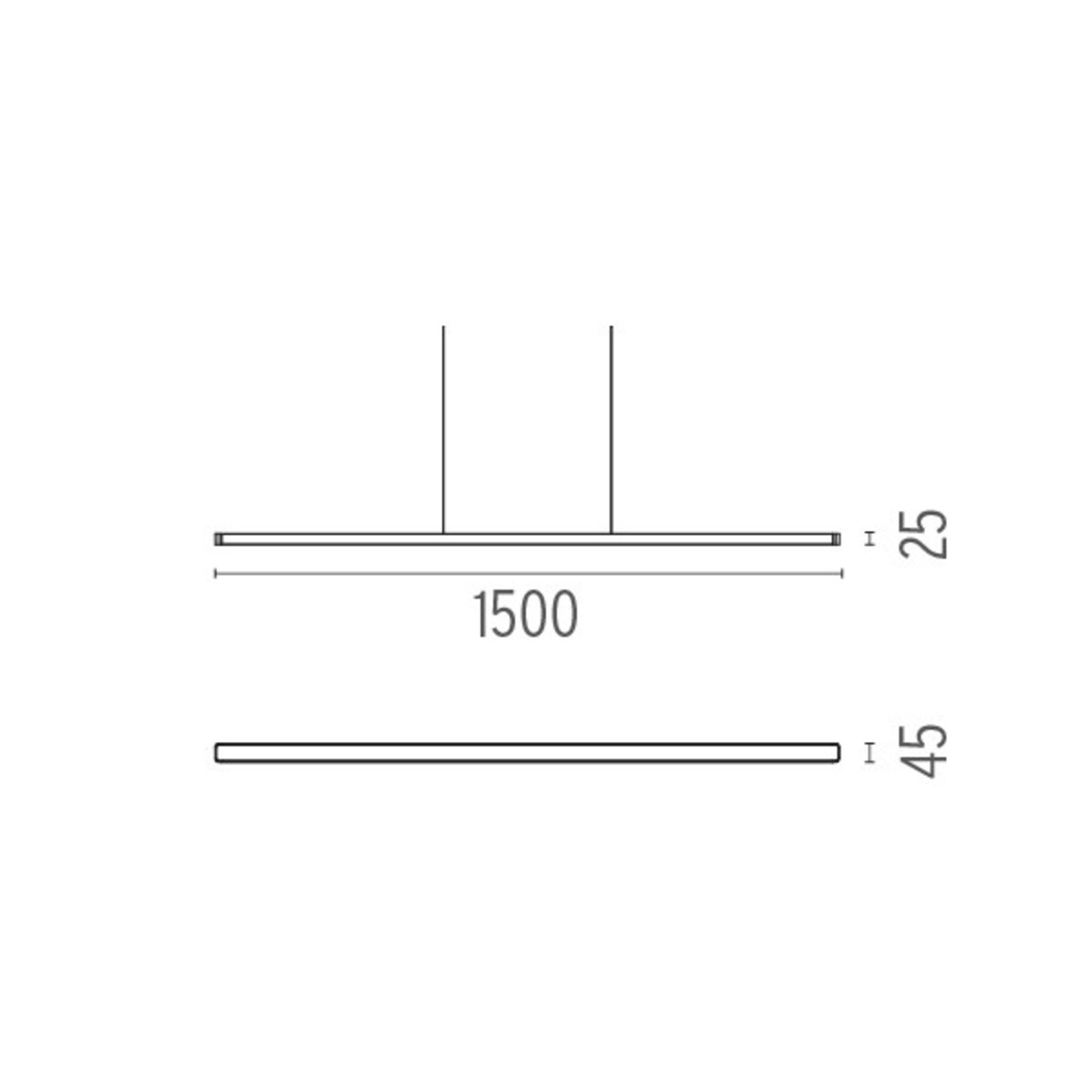 Super Line Down Direct Lustră Pendul White - Flos