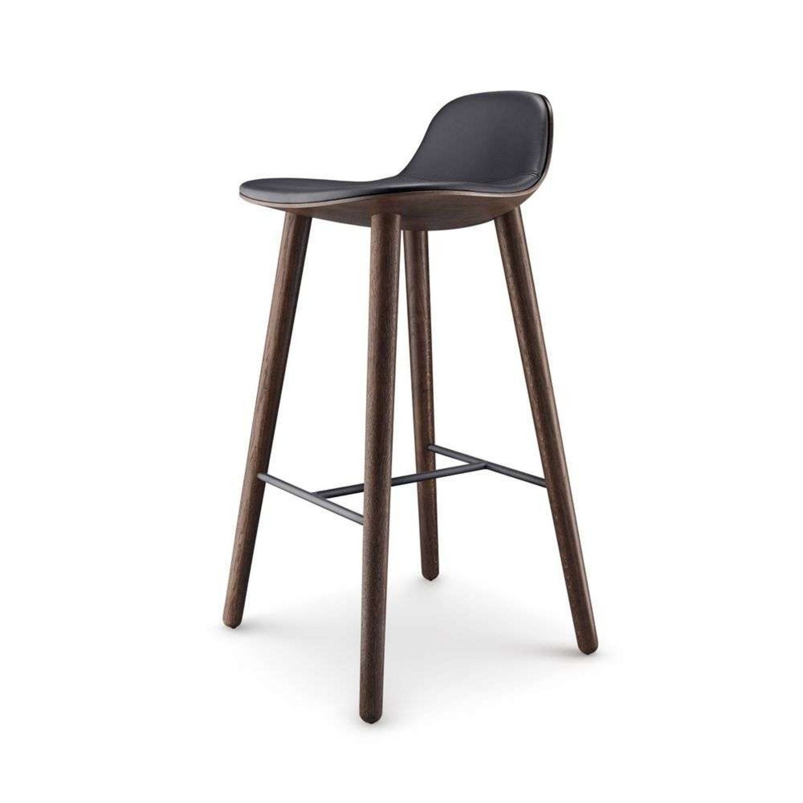 Abalone Stool H75 Smoked Oak/Black - Eva Solo