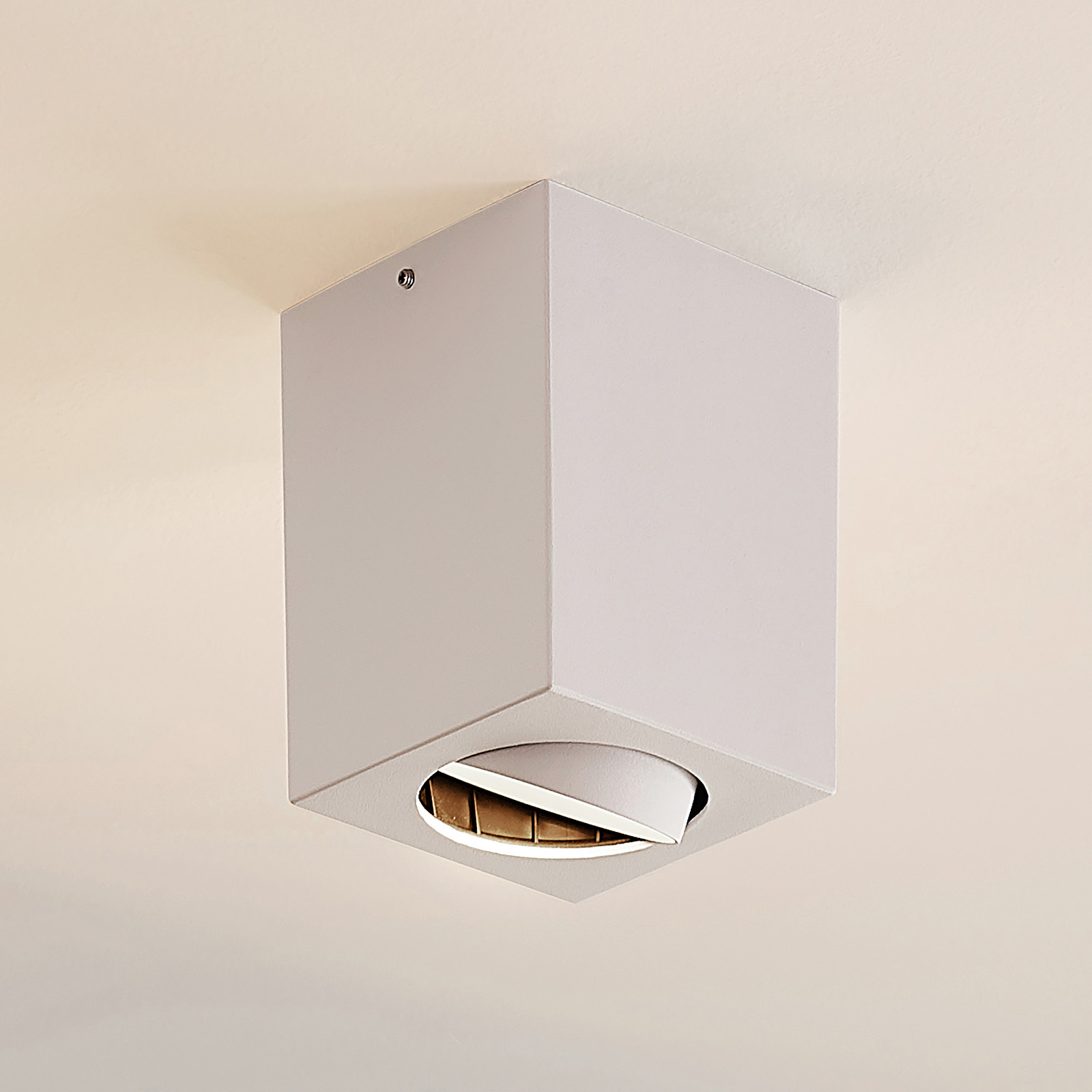 Arcchio Basir LED ceiling spotlight, white 8 W