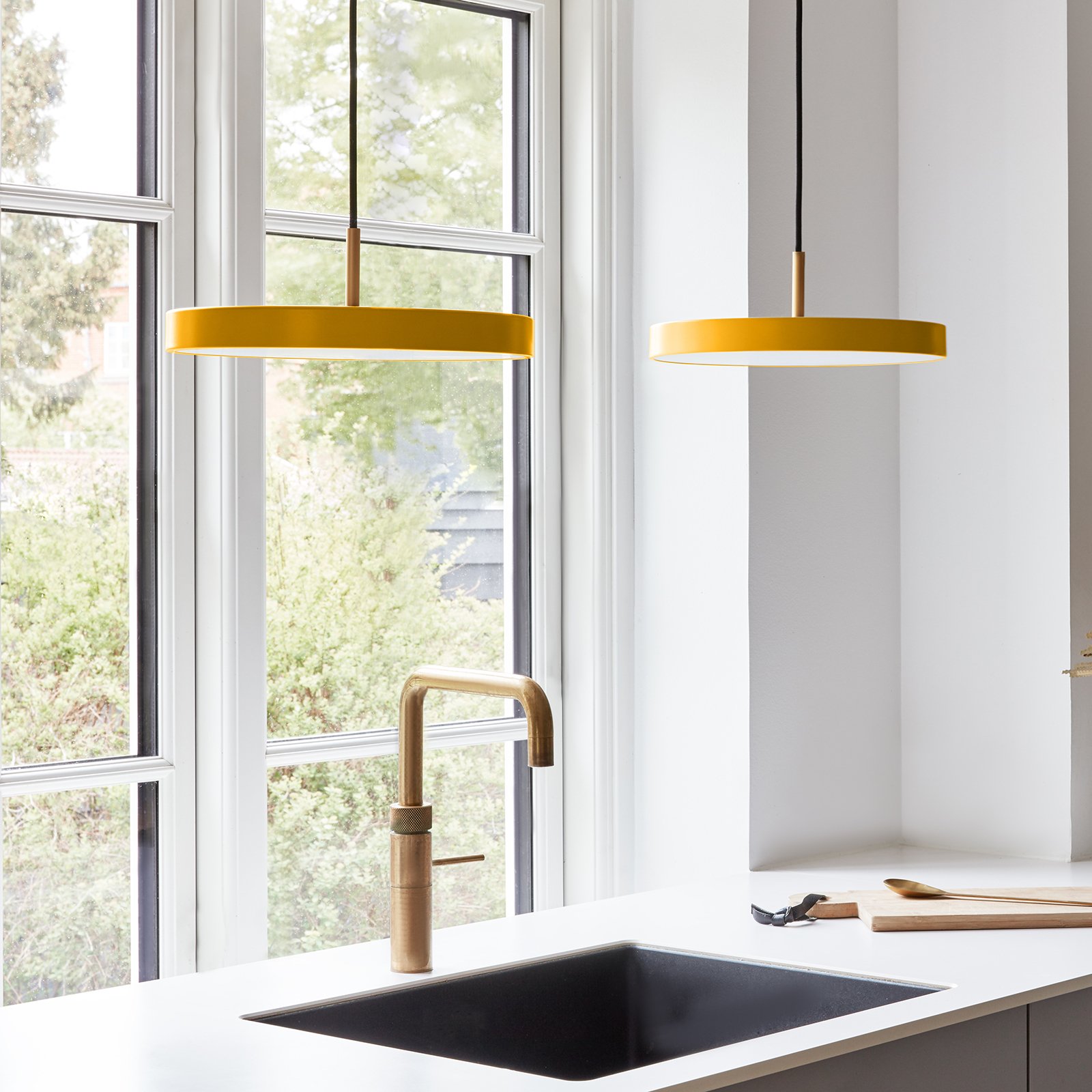 UMAGE Asteria mini hanging light brass yellow