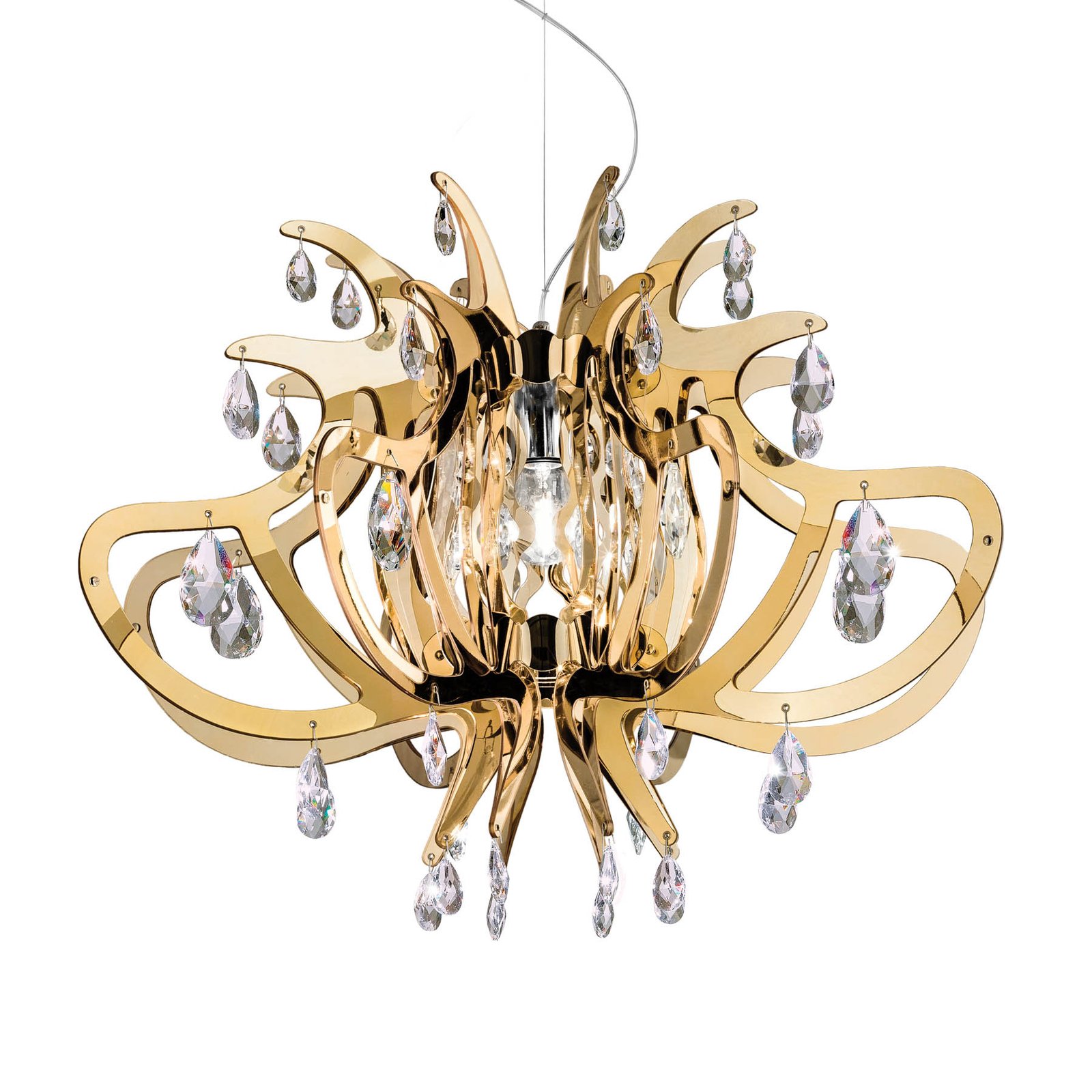 Slamp Lillibet - złota designerska lampa wisząca