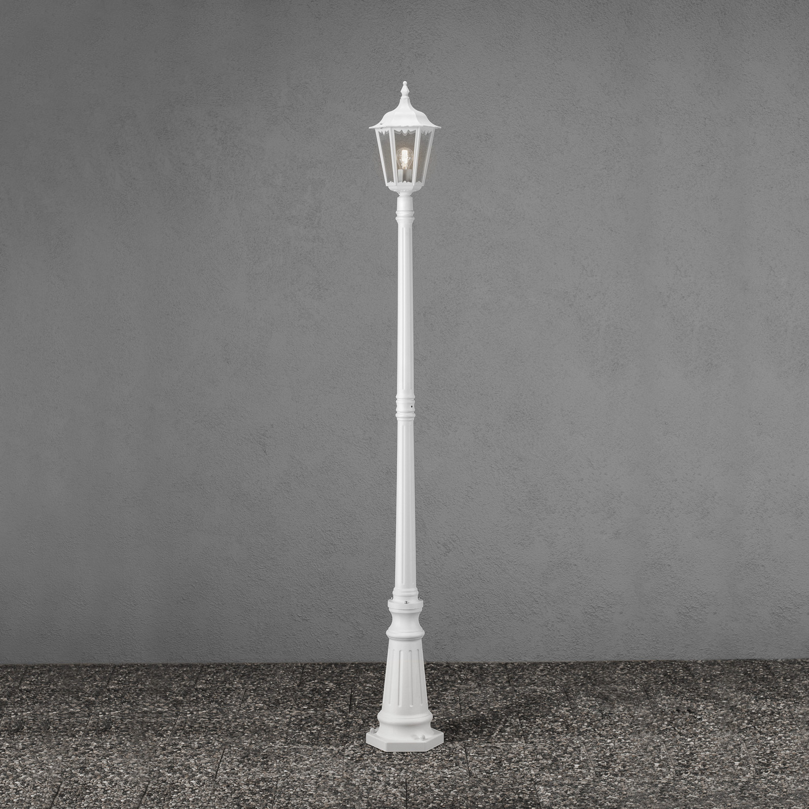 Lampadar Firenze 1 fluxuri alb