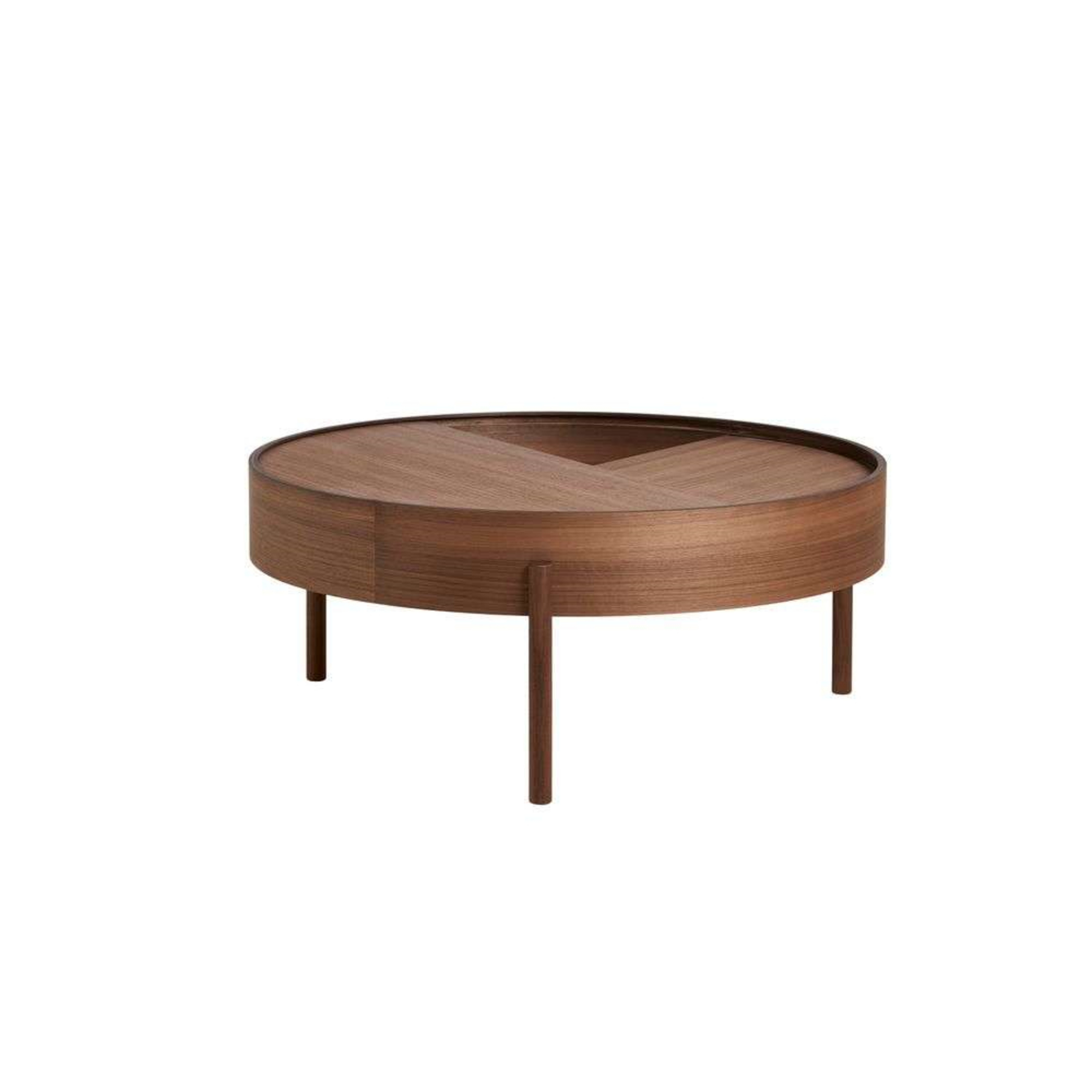 Arc Tavolo da divano Ø89 Walnut - Woud