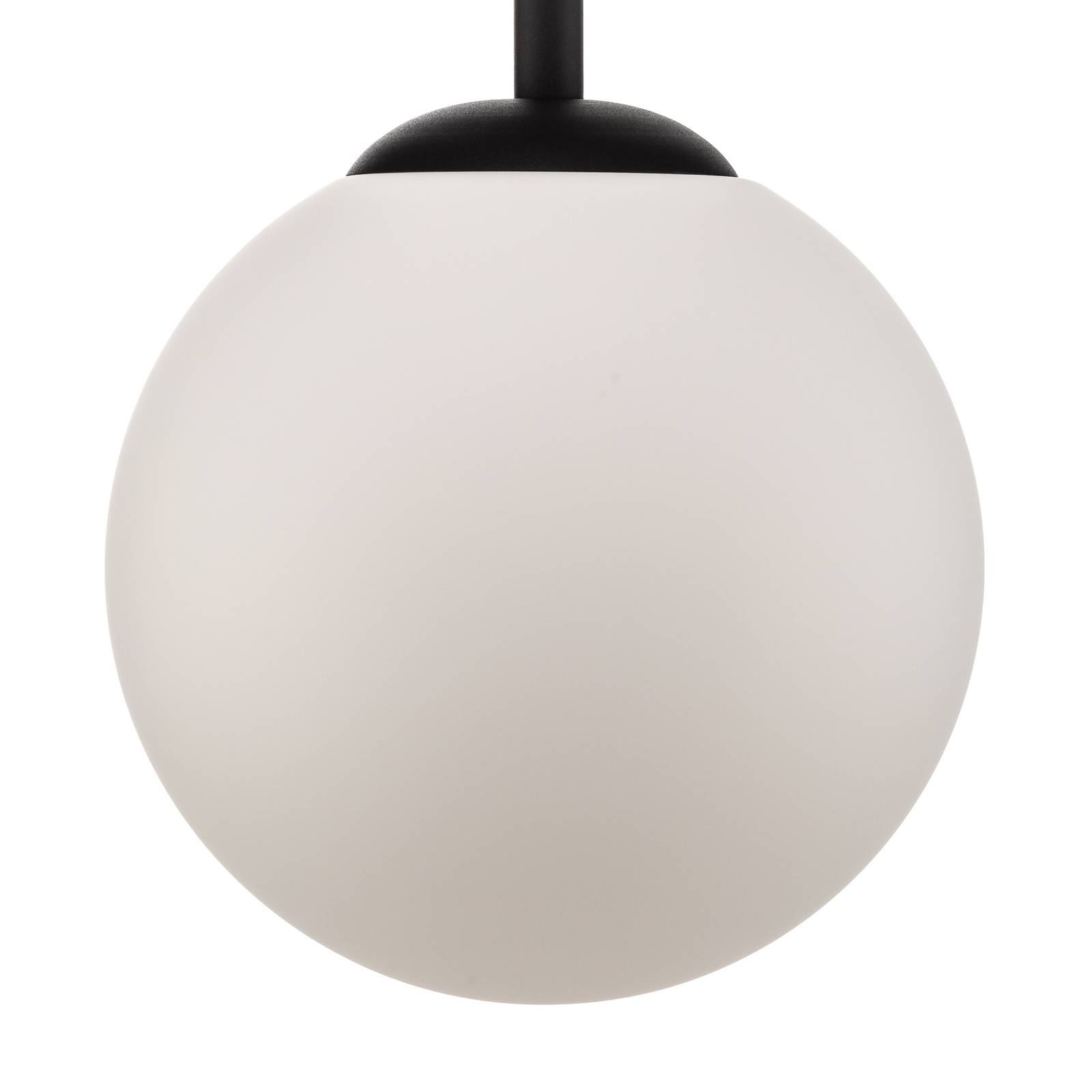 Suspension Bosso 1 lampe noire/blanche 40 cm