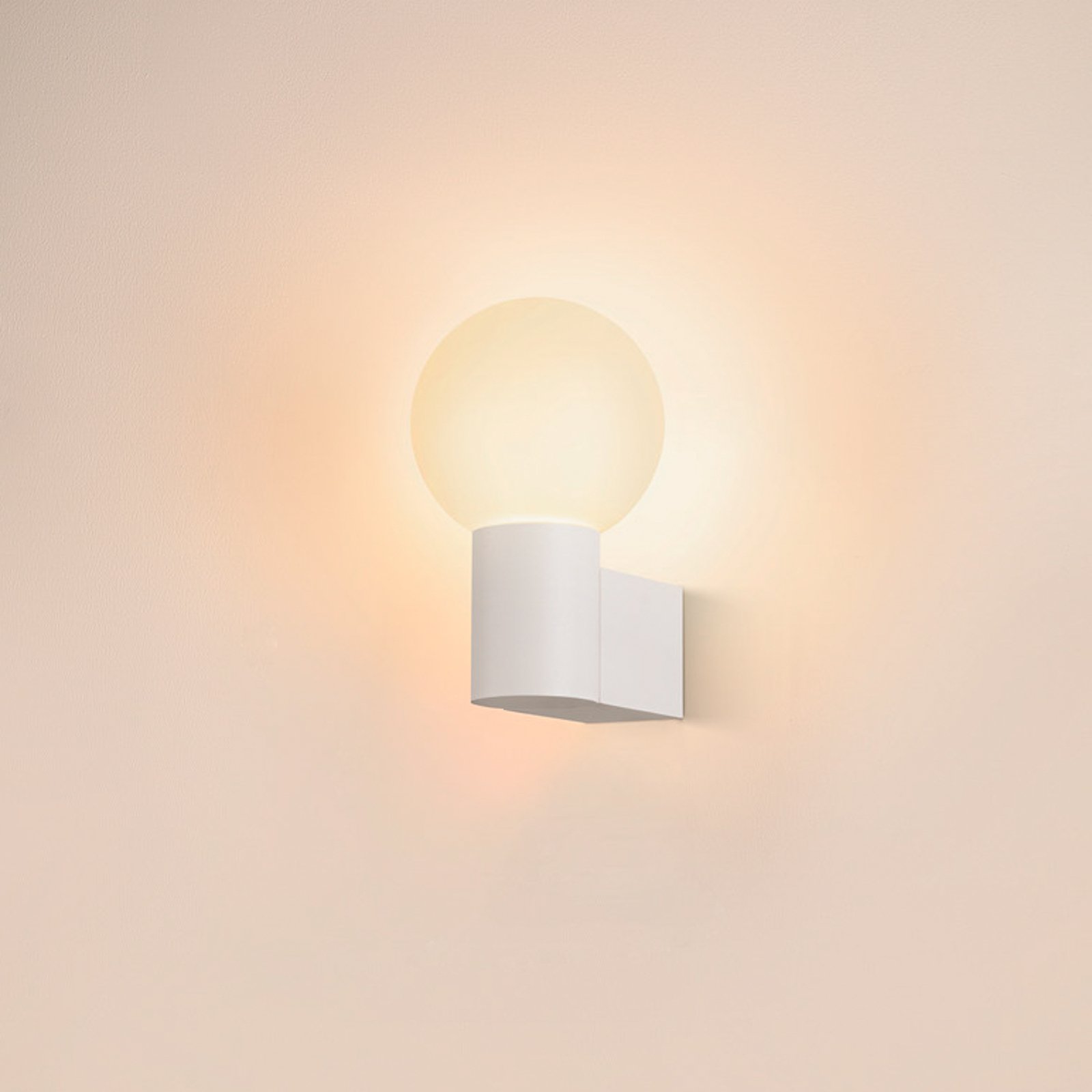 SLV Varyt væglampe til badeværelset, hvid, aluminium, bredde 12 cm