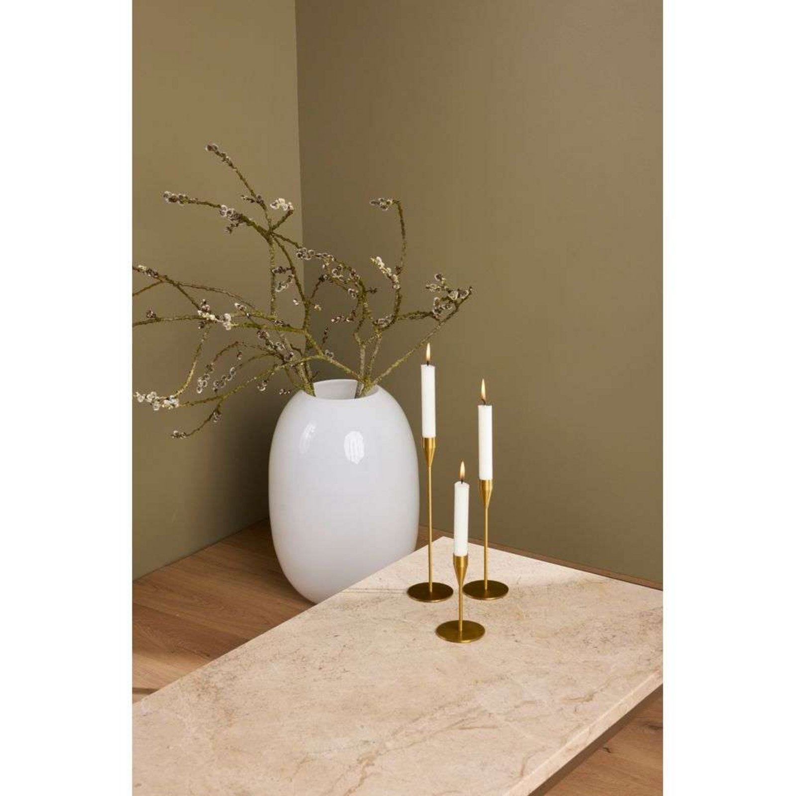 Venus & Jupiter Candle Holder Set Brass - Piet Hein