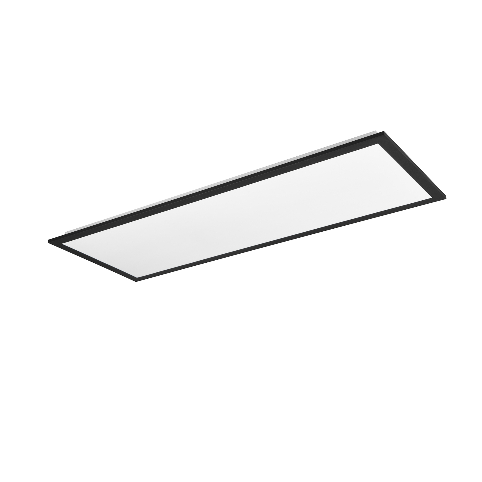 Plafón LED Beta, longitud 80 cm, negro, RGBW, CCT