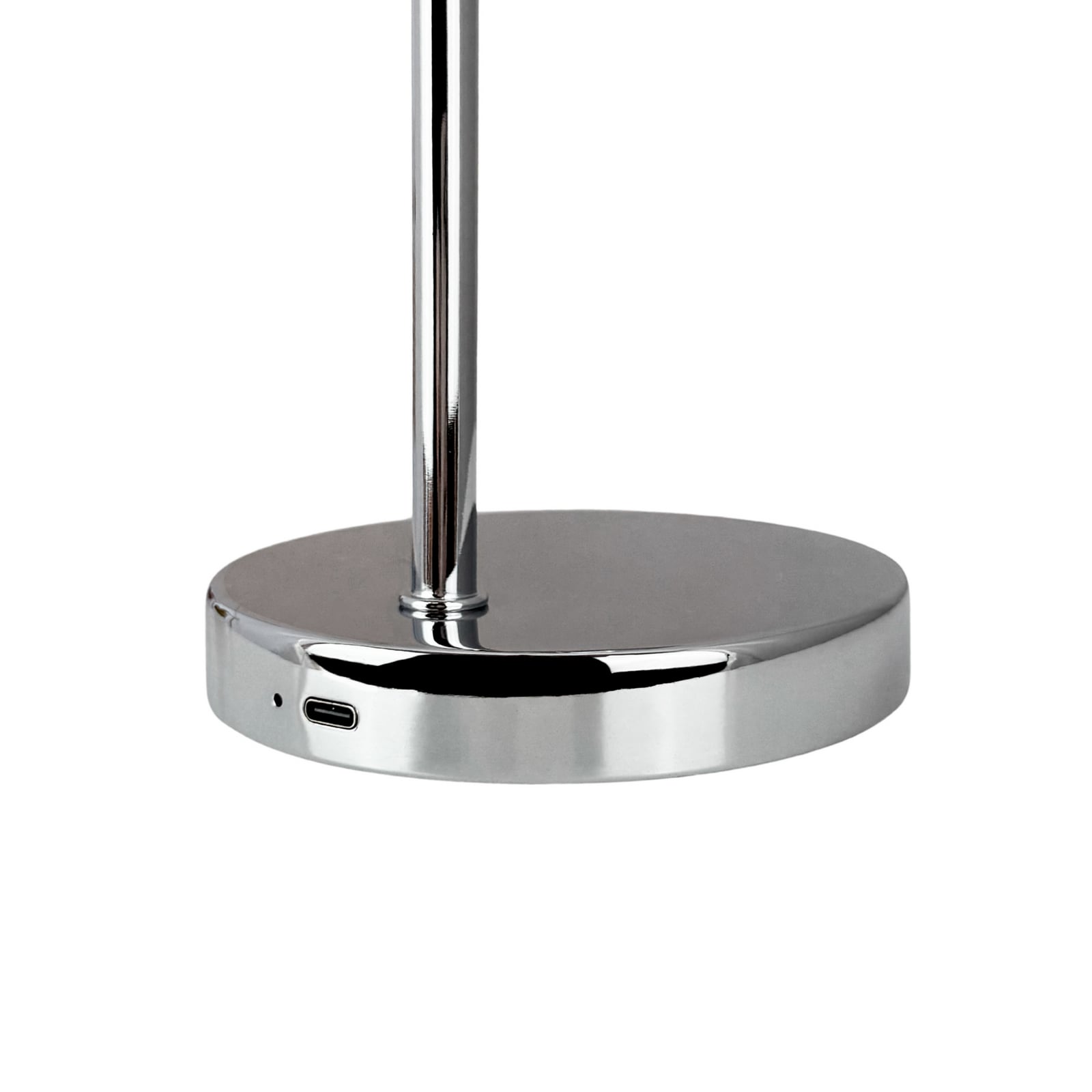 Dyberg Larsen LED akumuliatorinė stalo lempa „Ocean Mini“, chromo