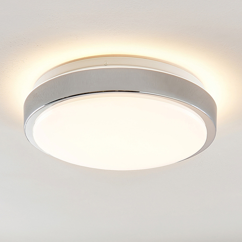 Lindby Camille LED-Sensor-Deckenlampe Ø33cm chrom