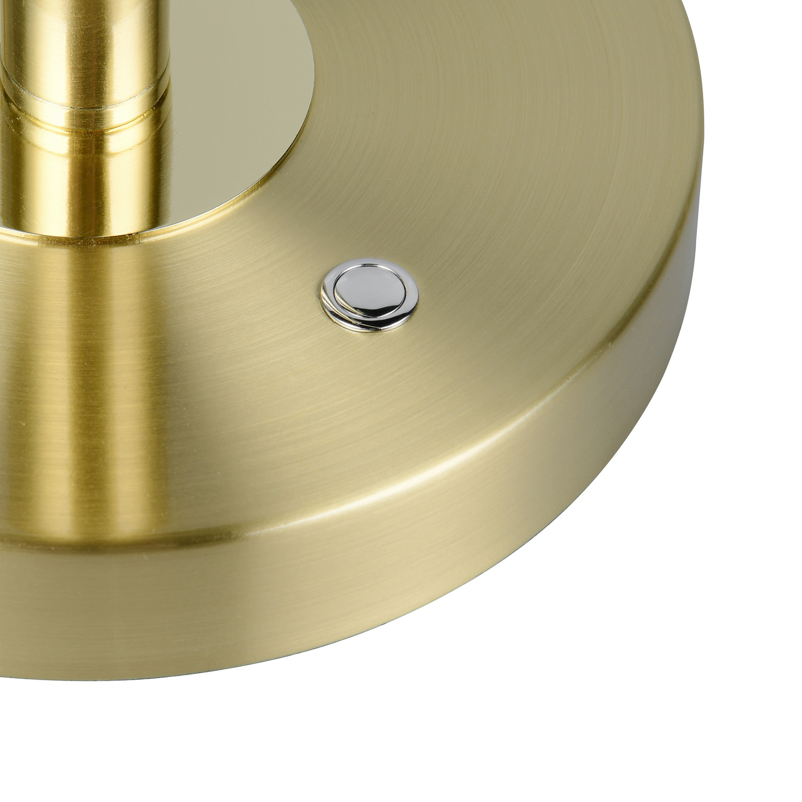 LED stolna lampa Monza, boje mesinga, visina 52 cm, metal