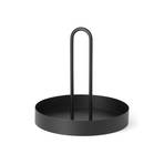 ferm LIVING Tablett Grib, schwarz, Ø 28 cm, Eisen