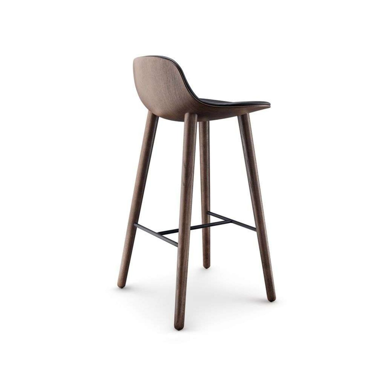 Abalone Stool H75 Smoked Oak/Black - Eva Solo