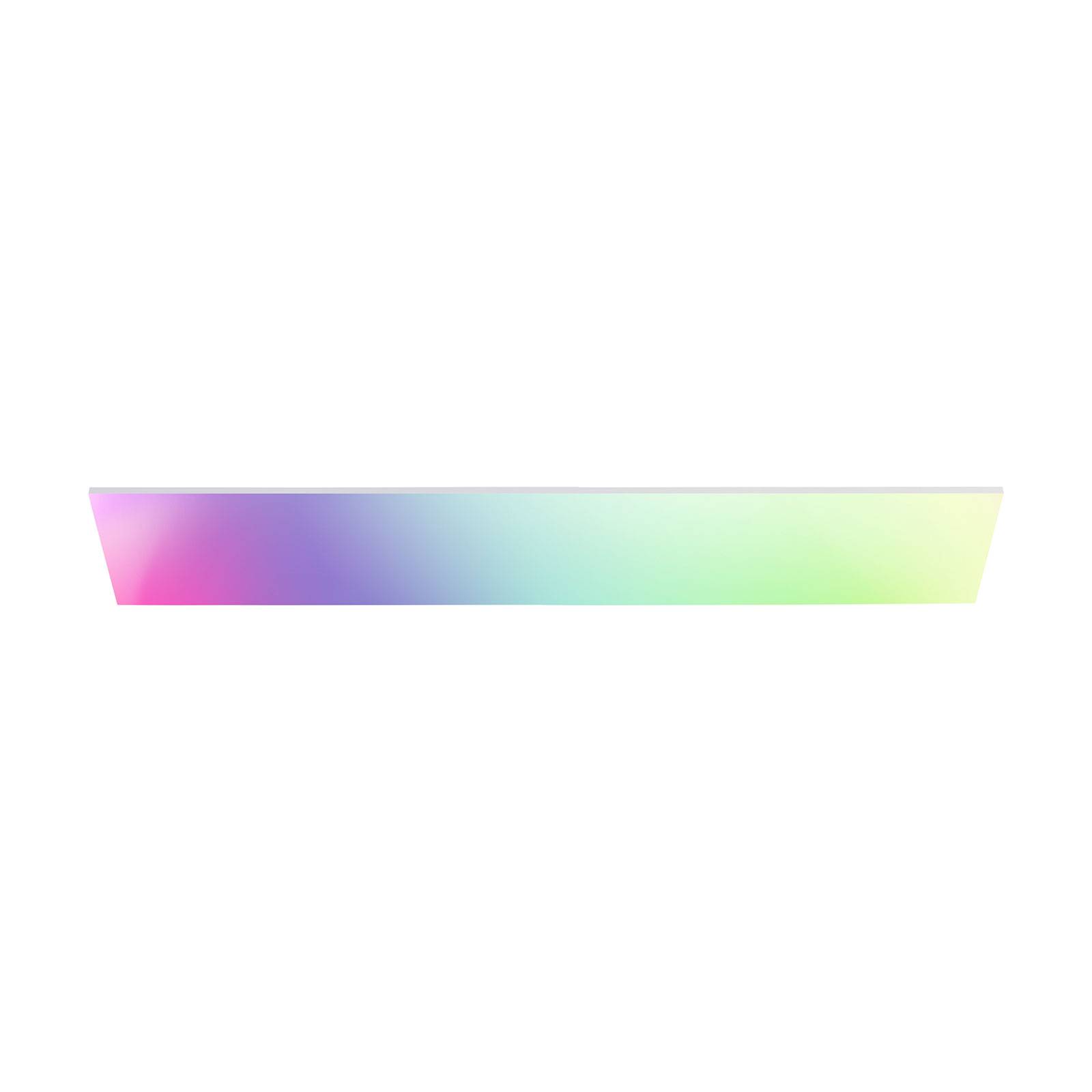tint Müller Licht Aris LED panel 120 x 30 cm RGBW, for Living / Dining Room, aluminium, plastic, 36 W, L: 119.5 cm, W: 29.5 cm, H: 5.9 cm