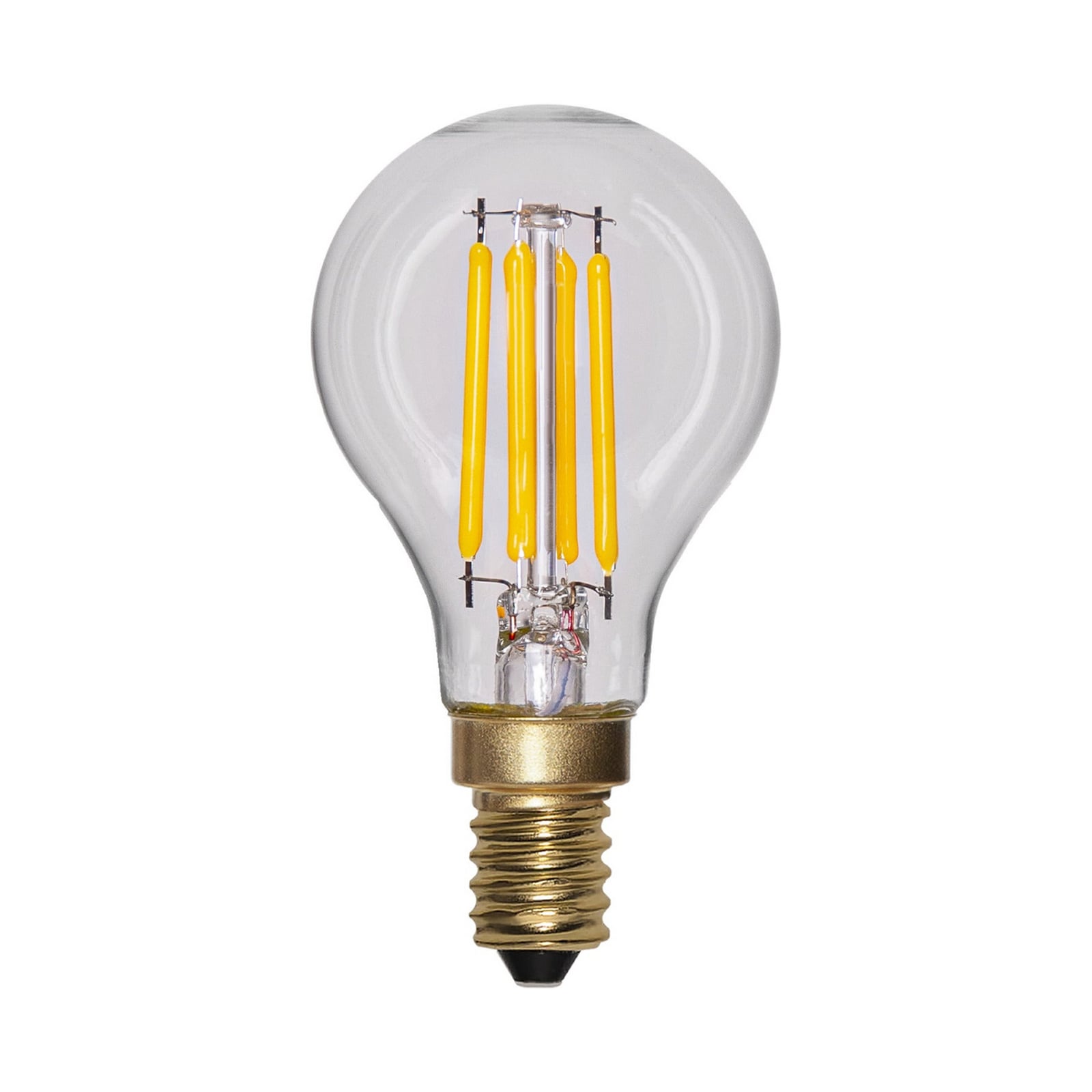 Amploule LED Soft Glow E14, 250 lm, 3,2 W, 2100 K, à intensité variable.