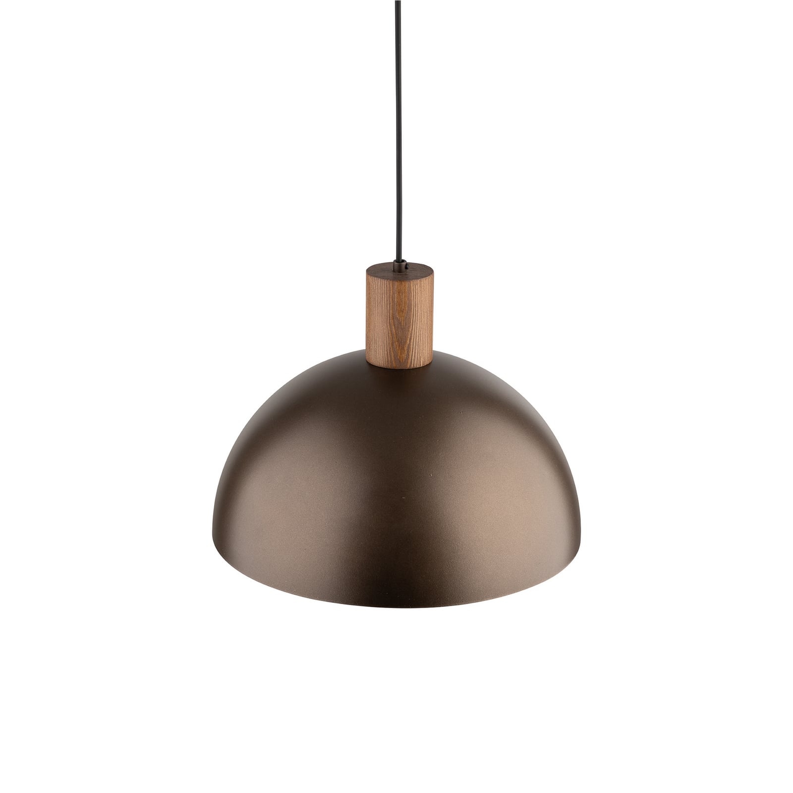 Suspension Oslo, marron, métal, Ø 34 cm, E27